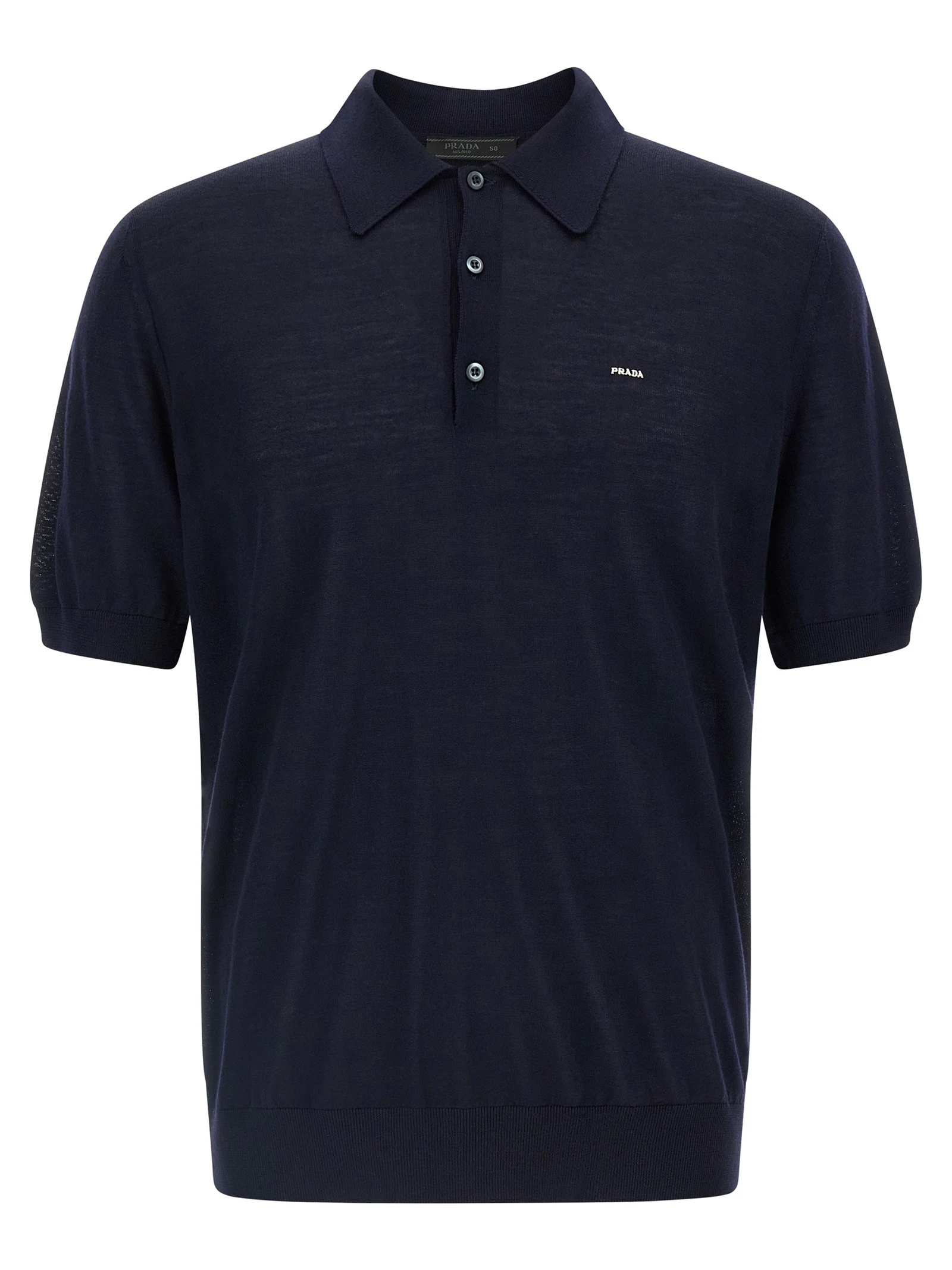 Wool polo shirt