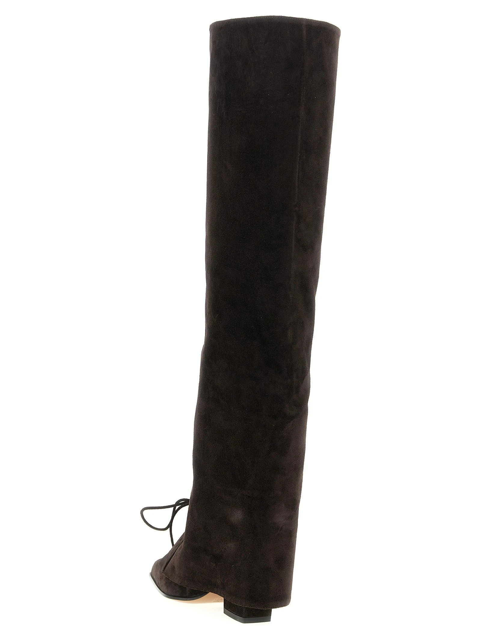 'Jane Fold Over Lace Up' boots