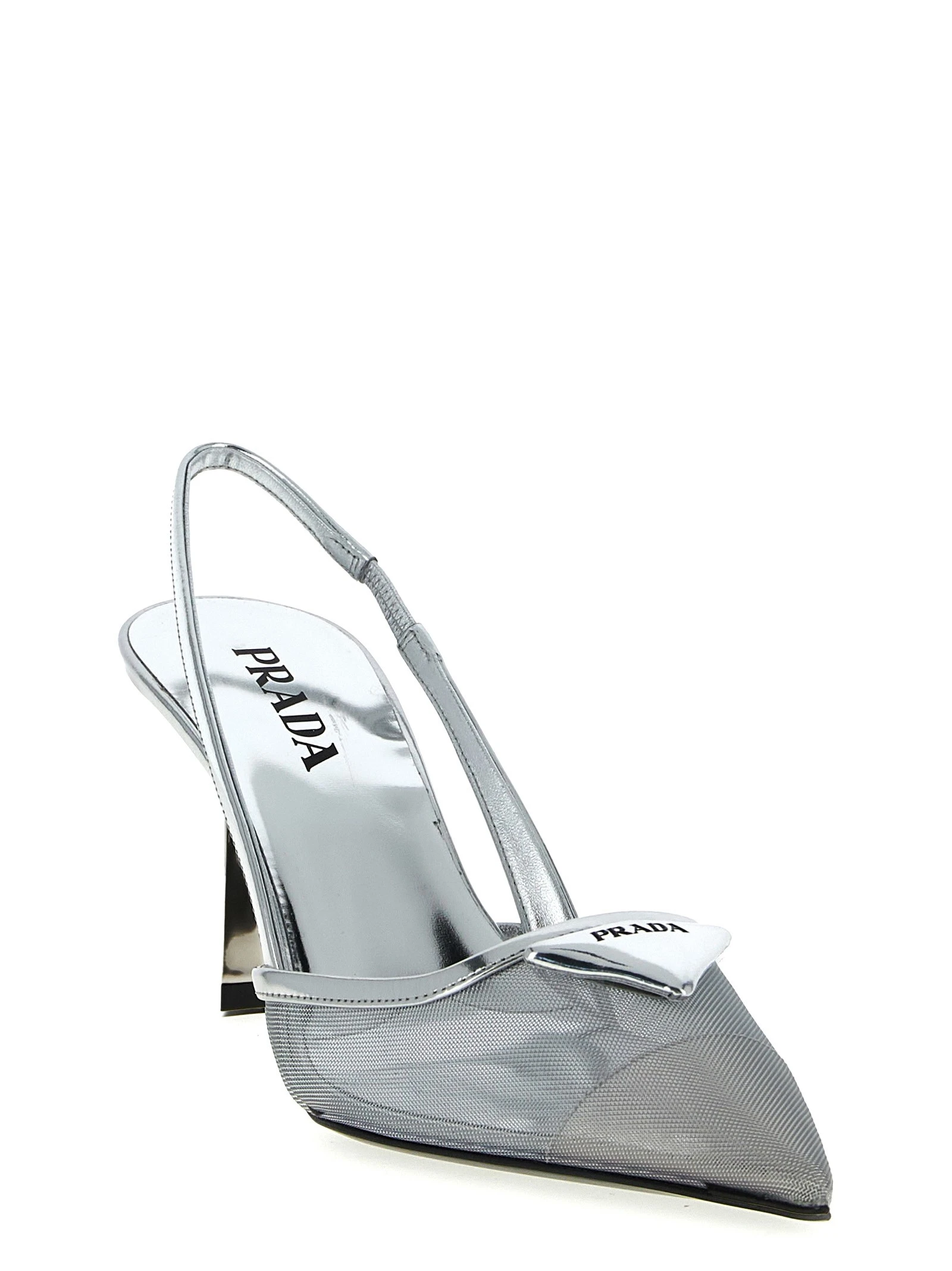 Triangle logo slingback