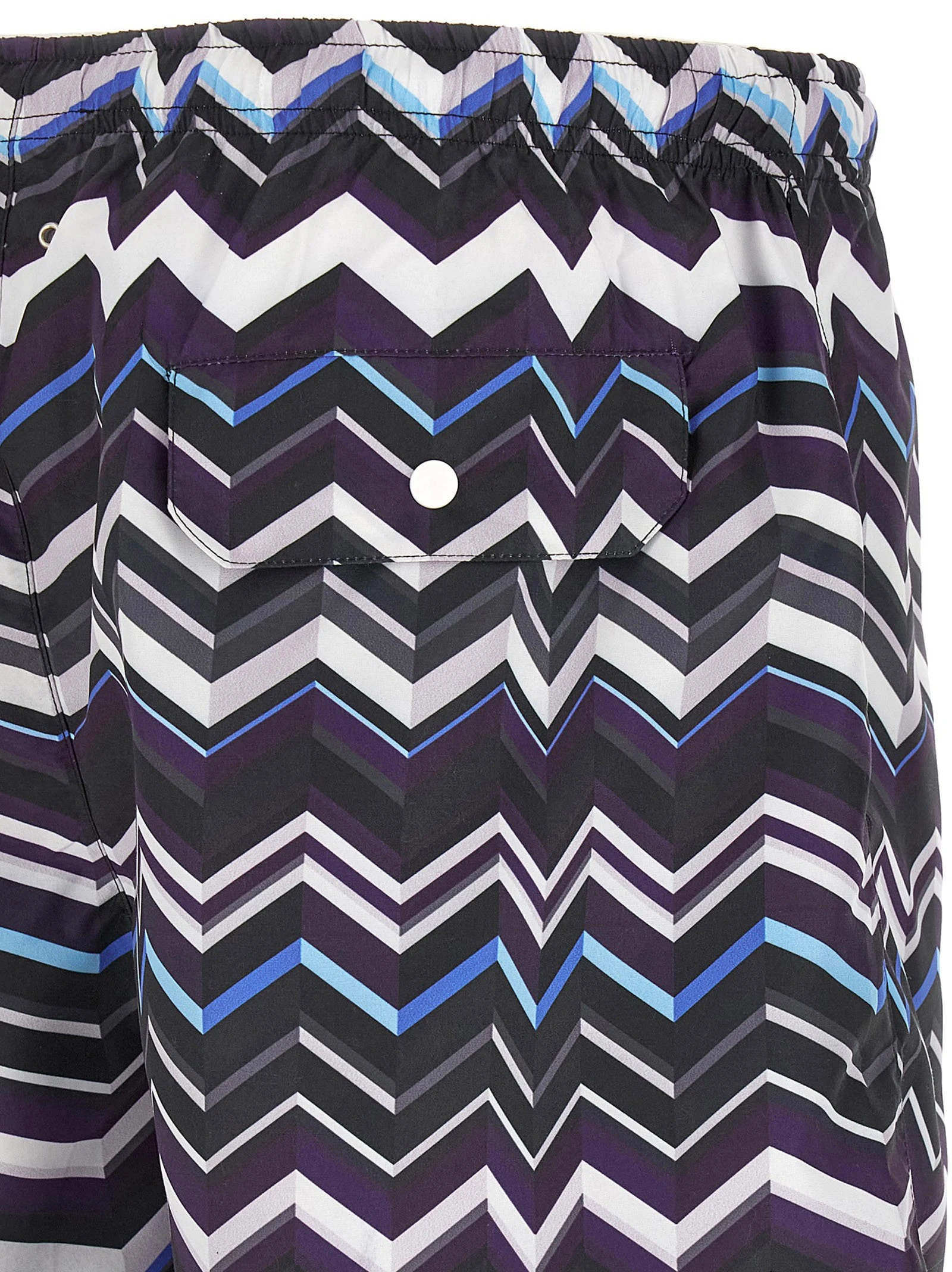 Irregular zig zag swimsuit