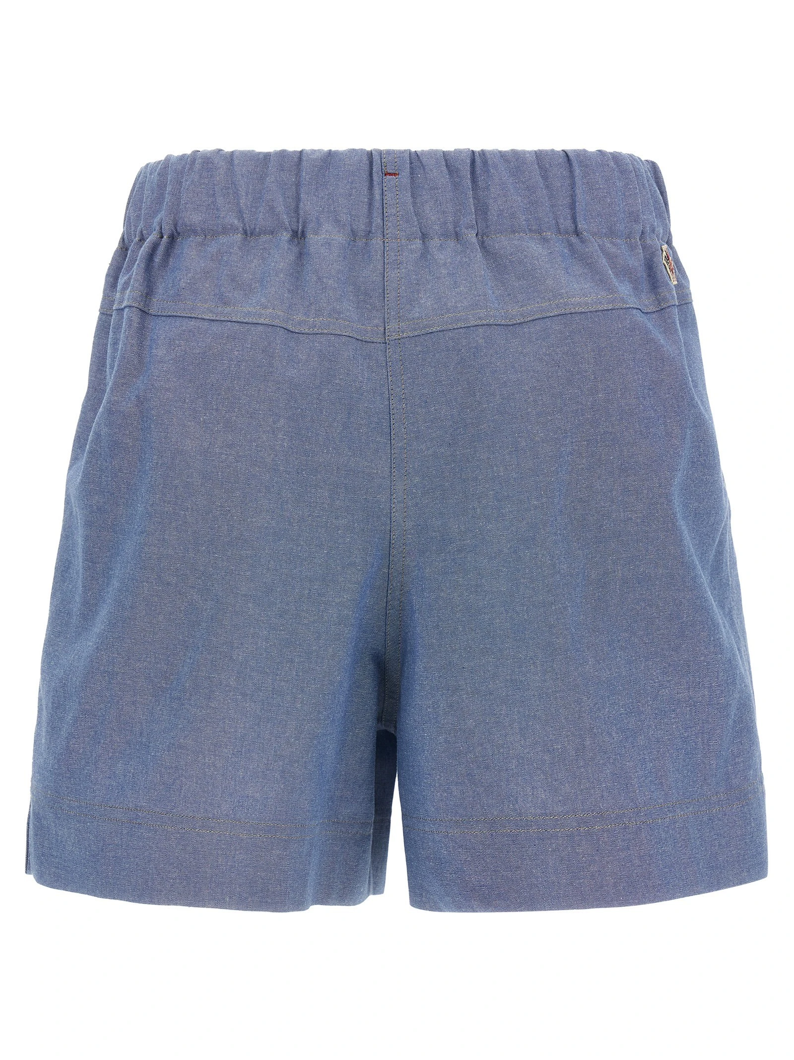 Chambray cotton shorts