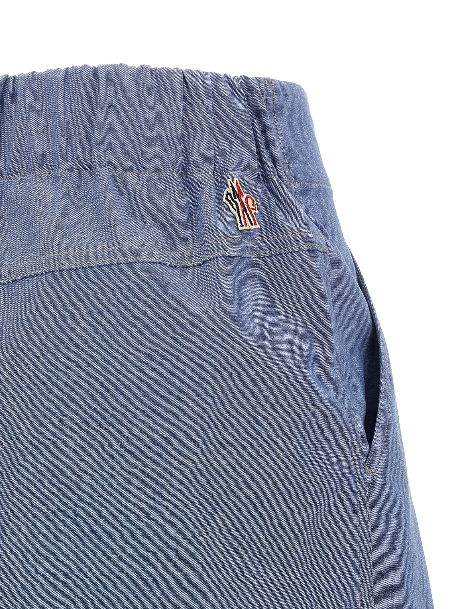 Chambray cotton shorts