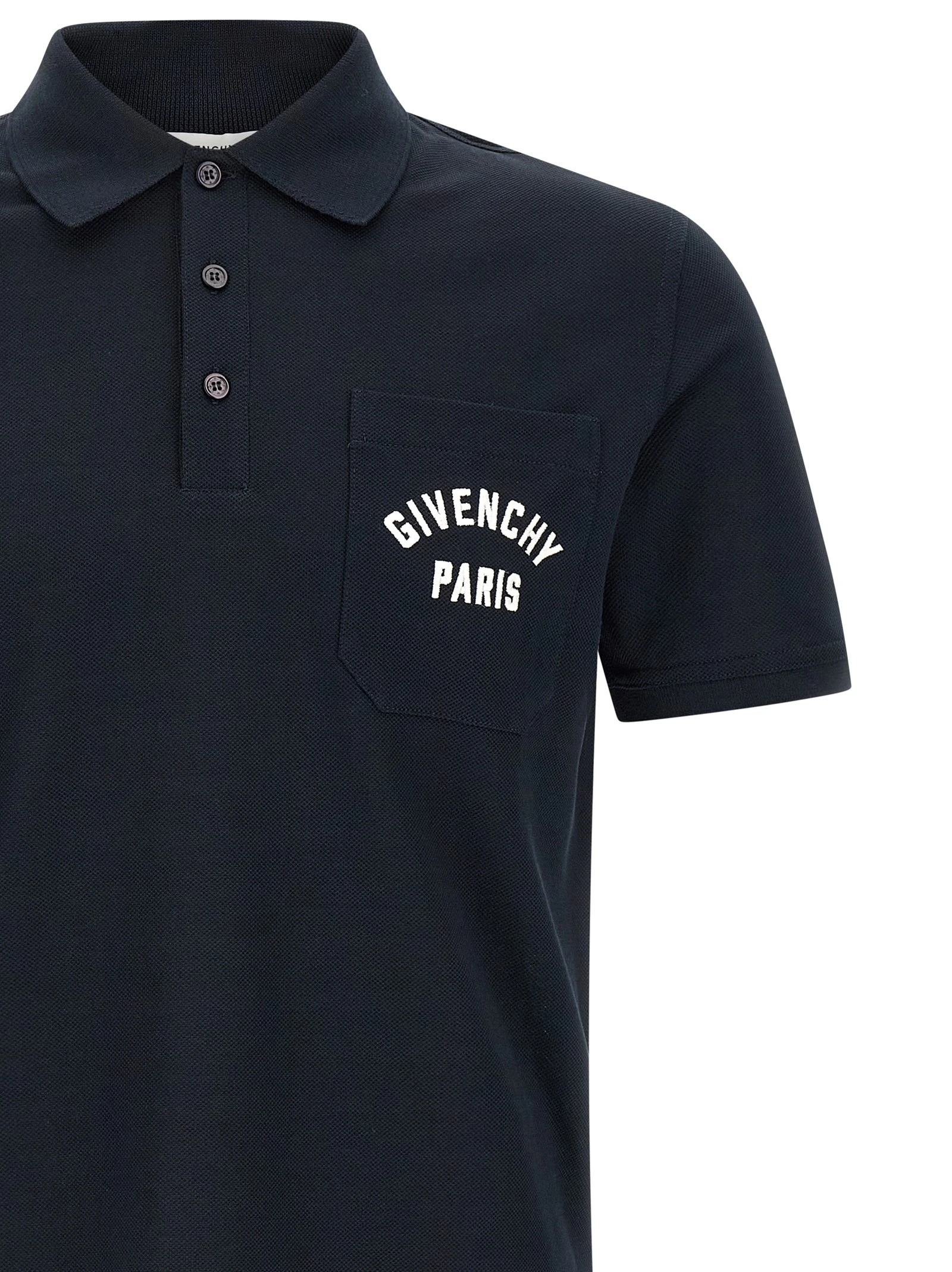 Pocket embroidery polo shirt