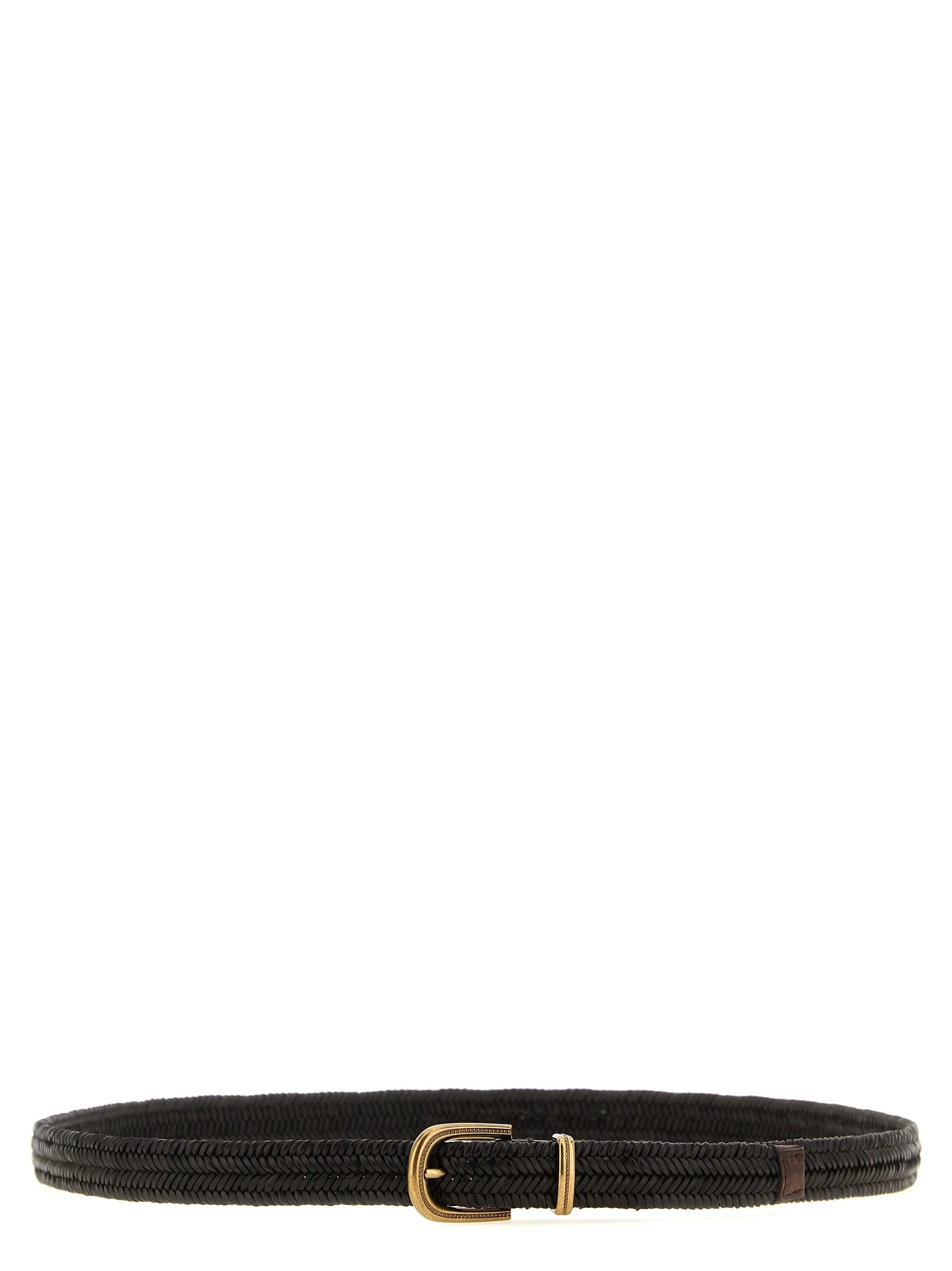 Stretch leather belt