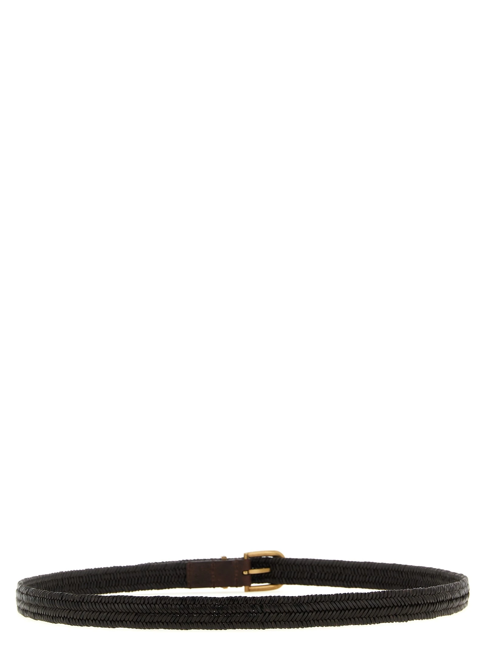 Stretch leather belt