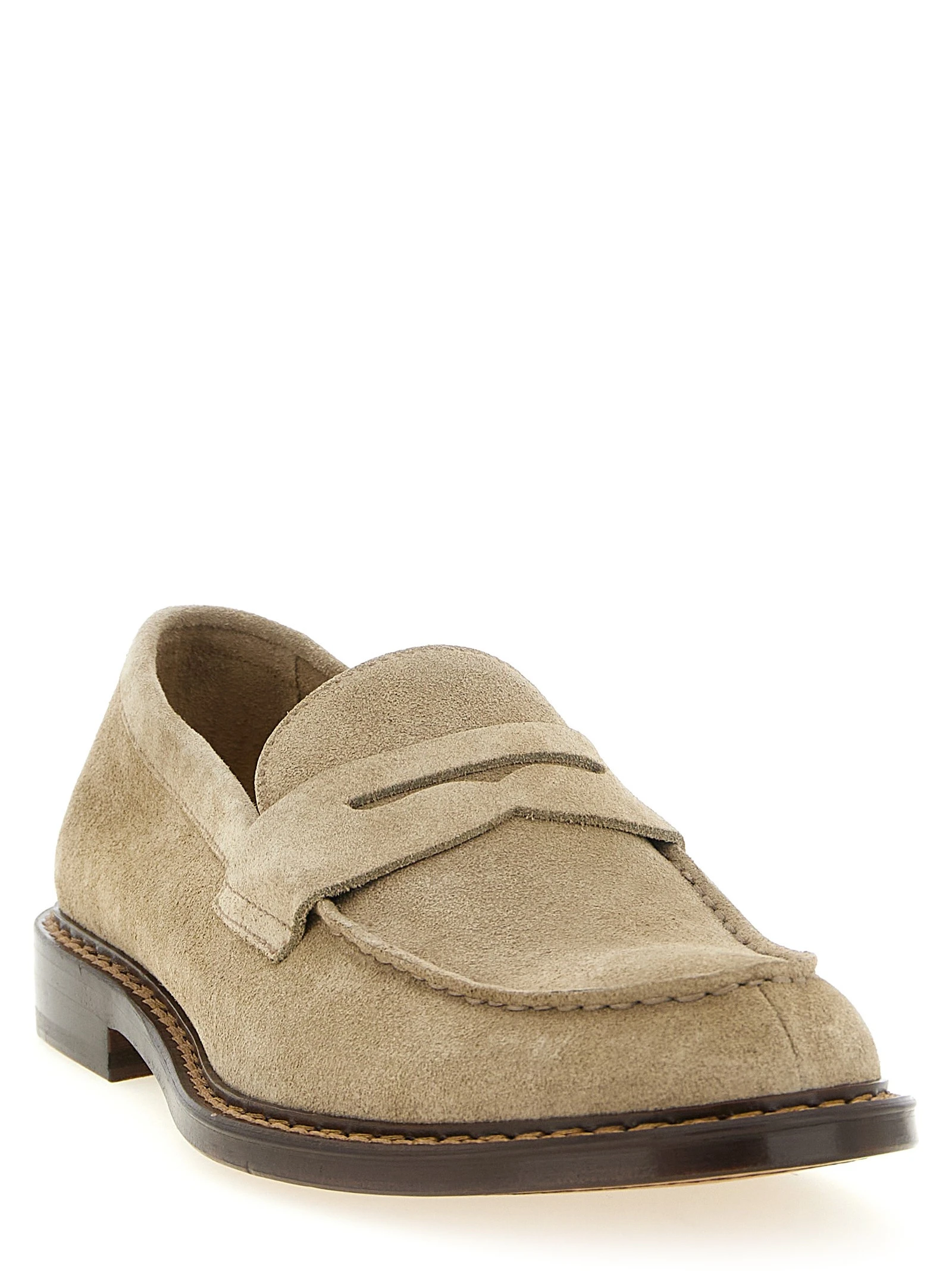 Suede loafers