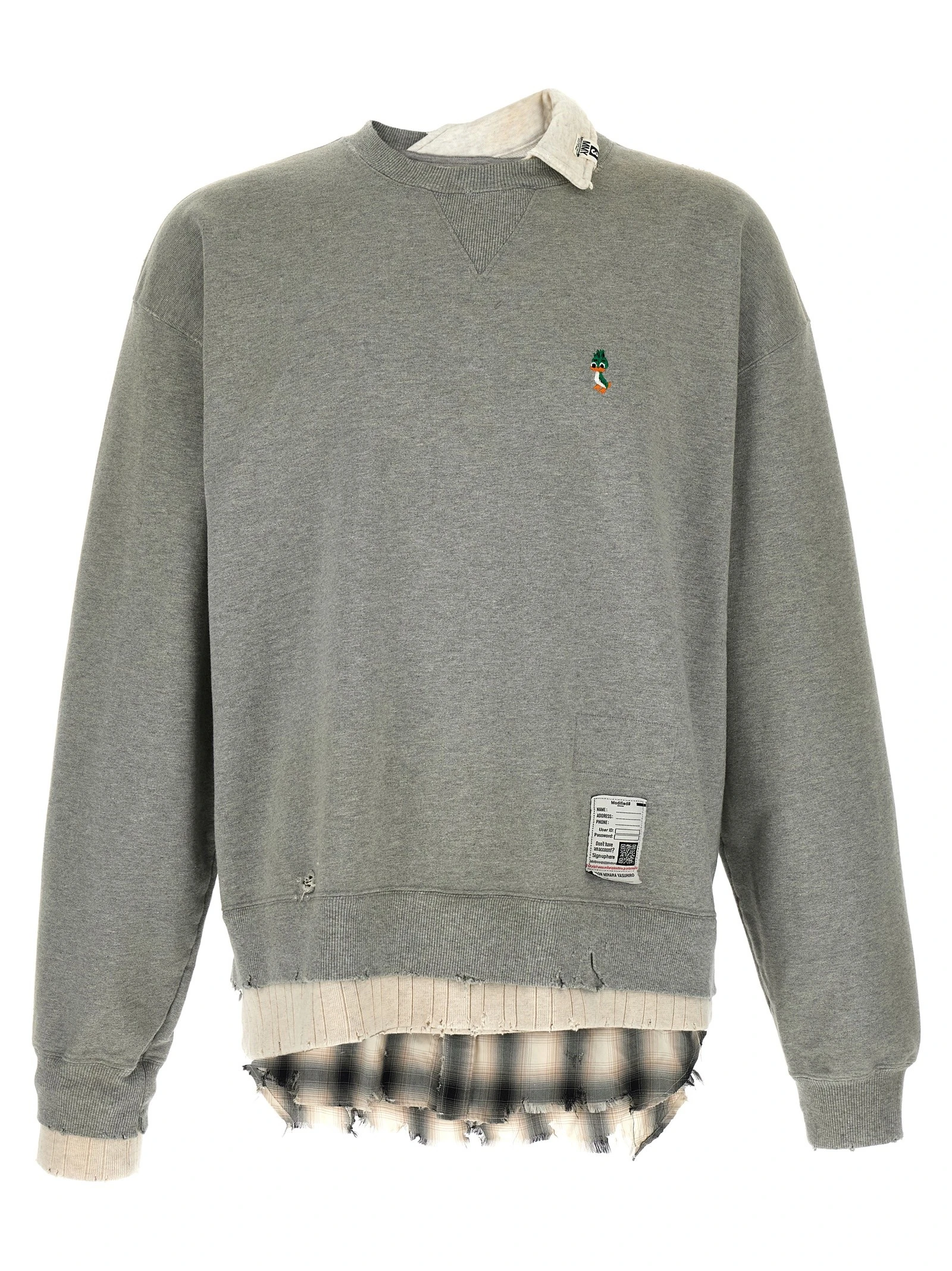 Three layer sweatshirt