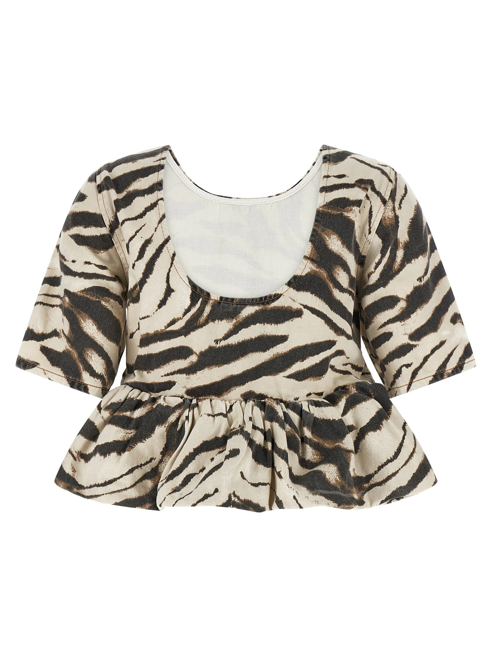 'Zebra Denim' top