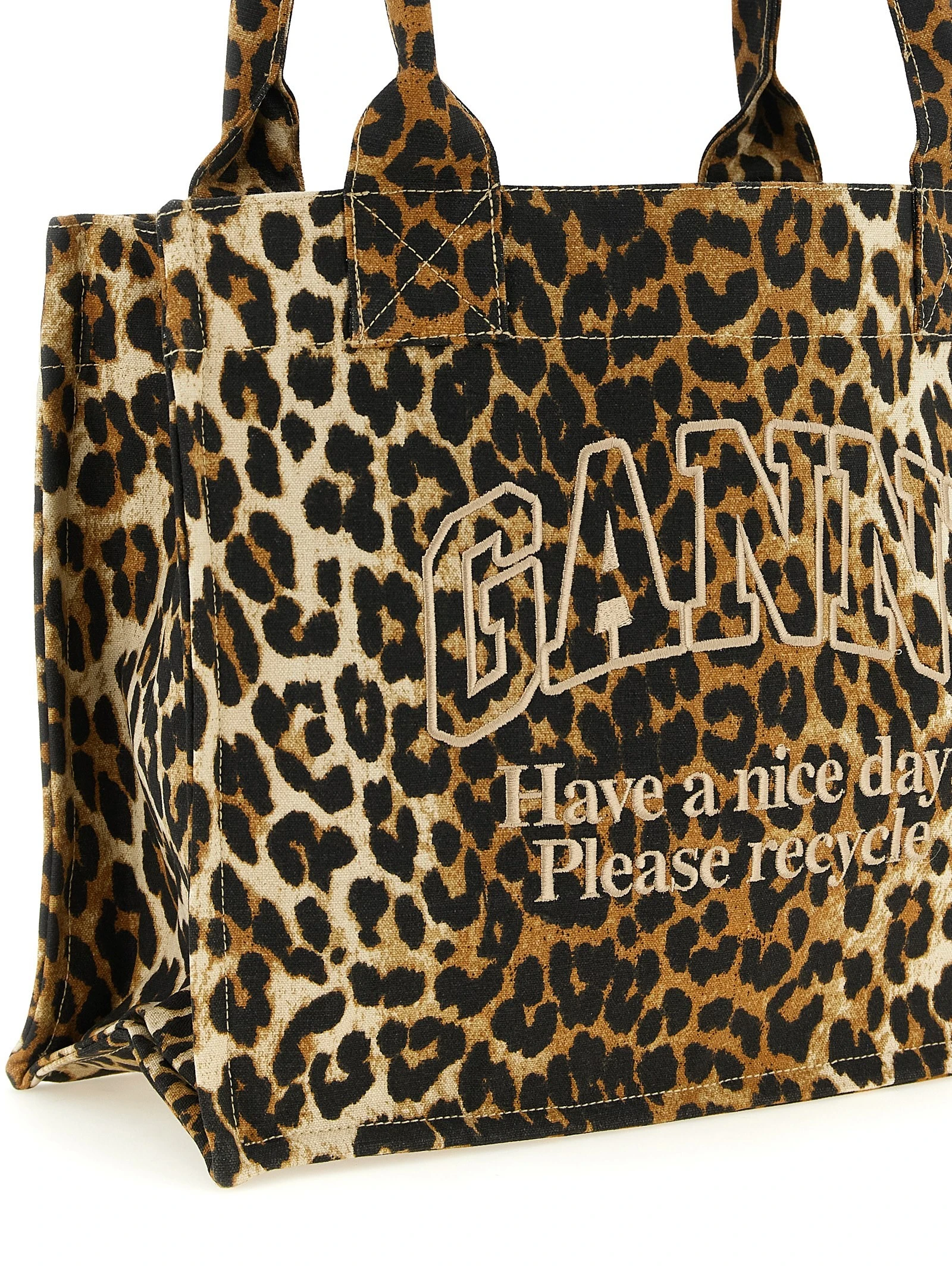 'Leopard' large shopping bag