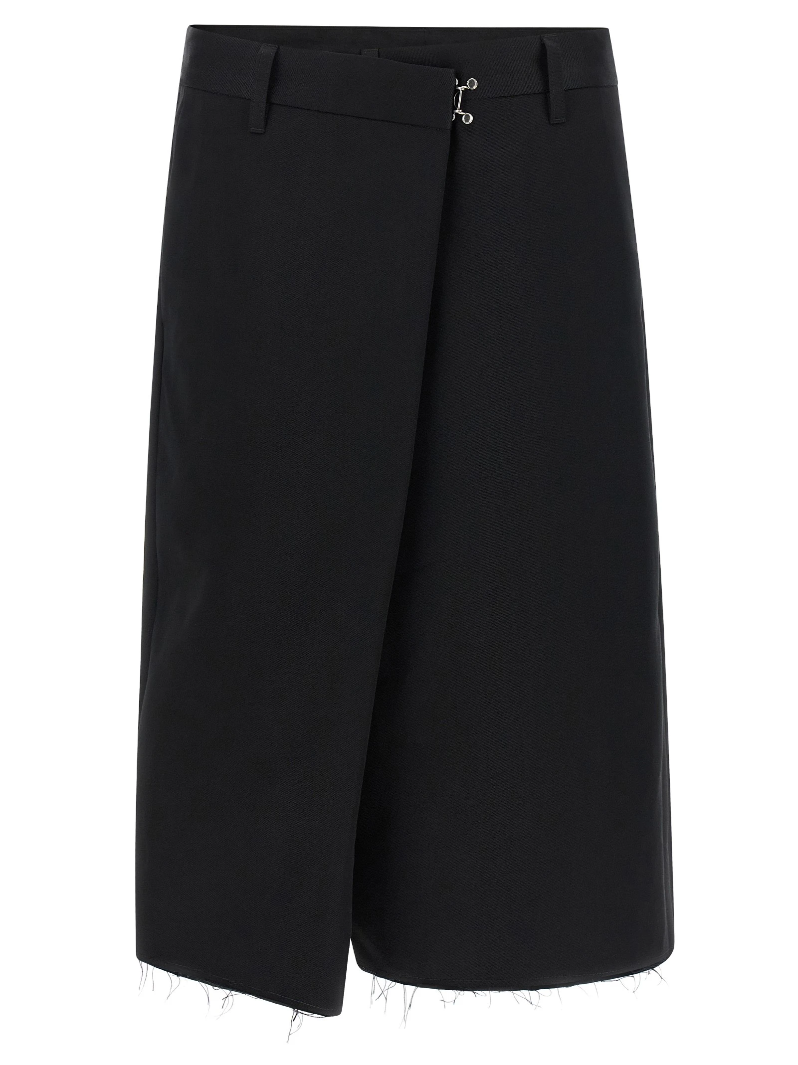 Wrap-up bermuda shorts