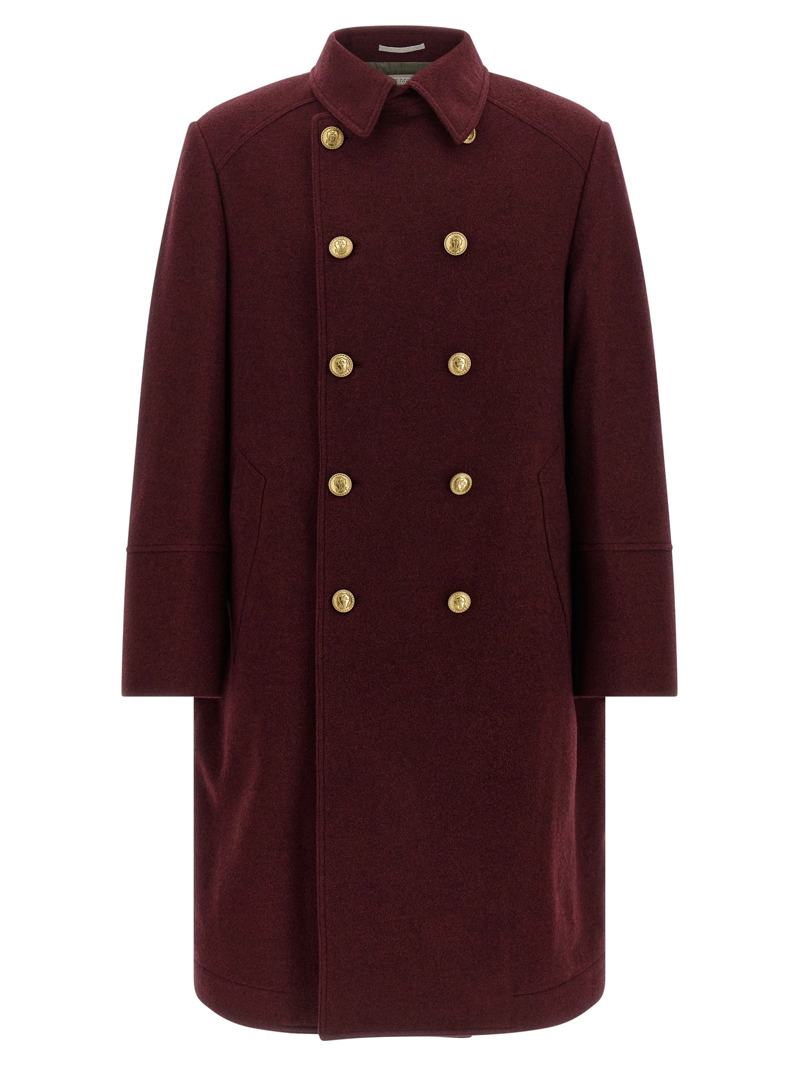 Cashmere double-breasted coat