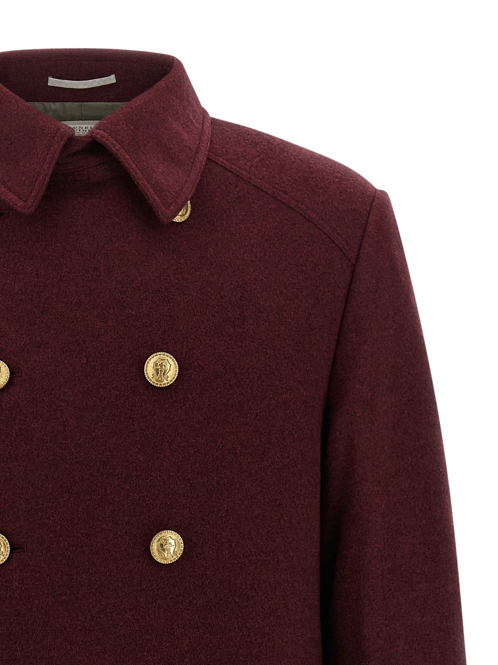 Cashmere double-breasted coat