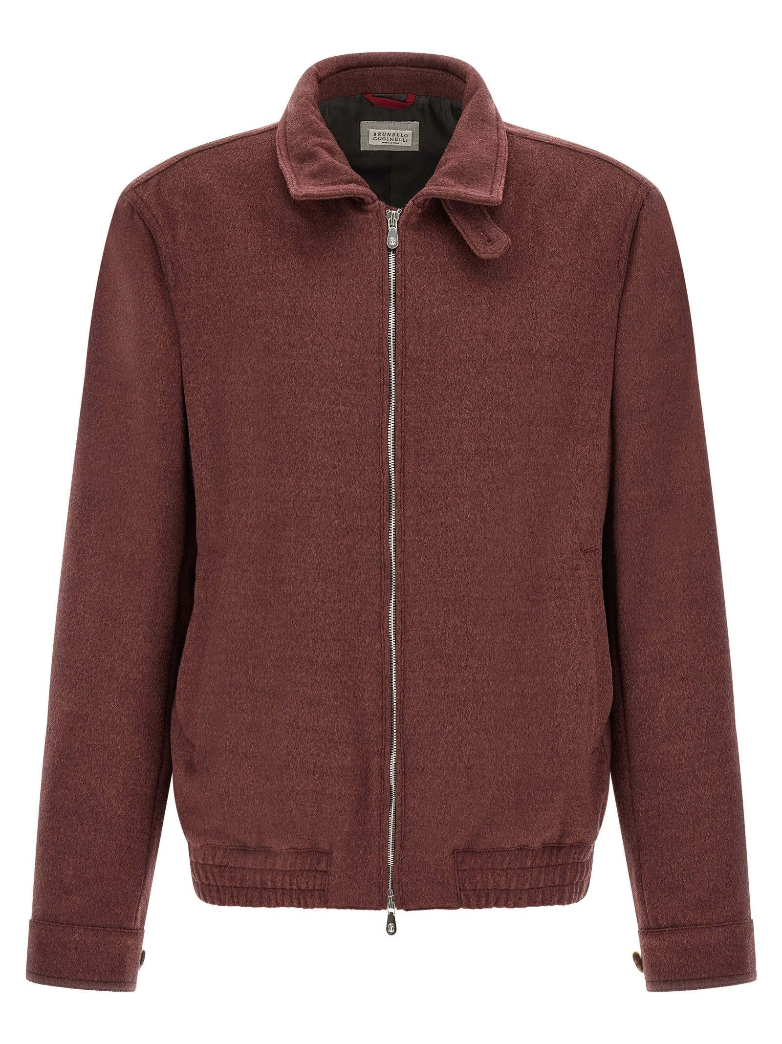 Virgin wool beaver bomber jacket