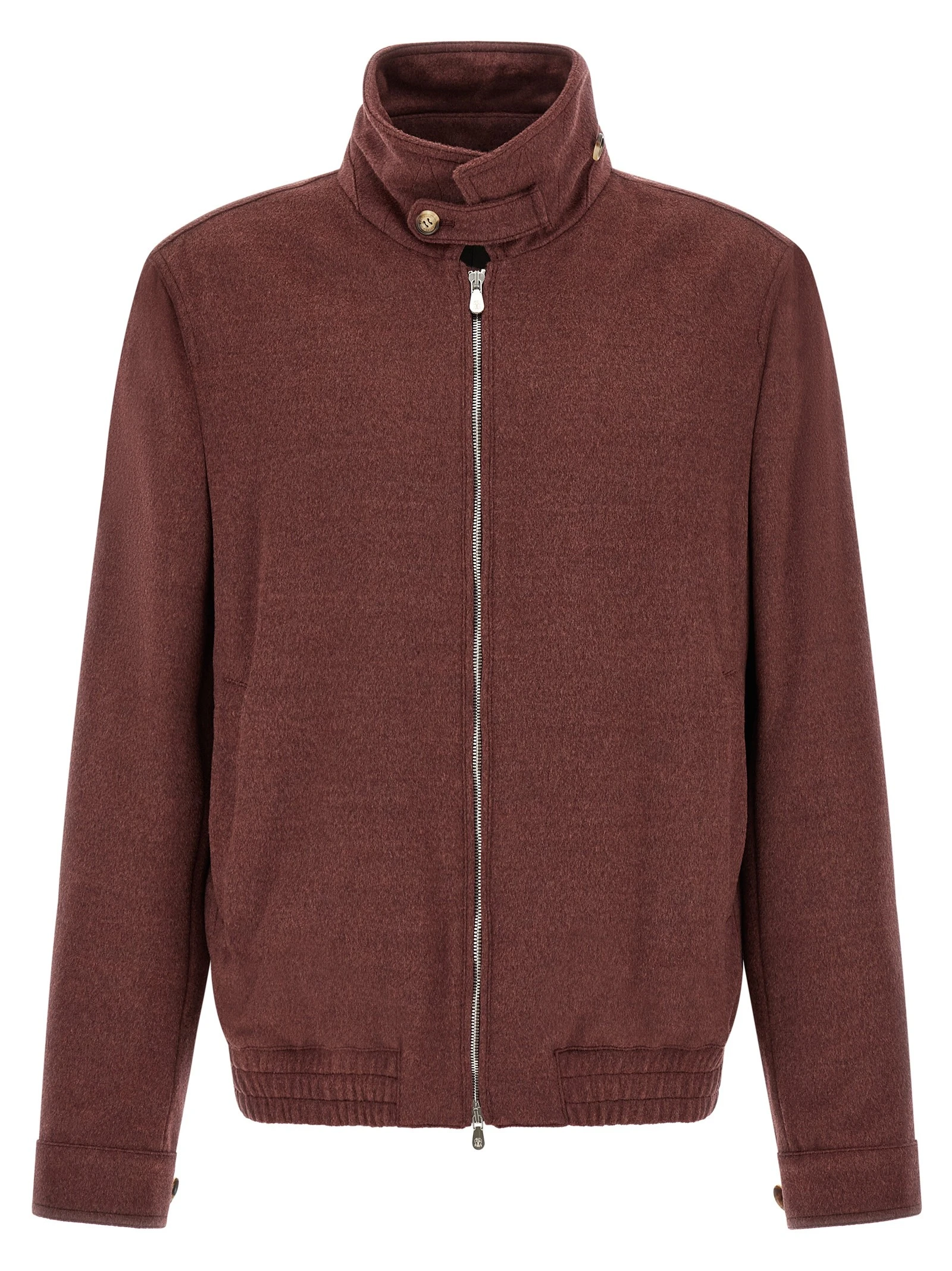 Virgin wool beaver bomber jacket
