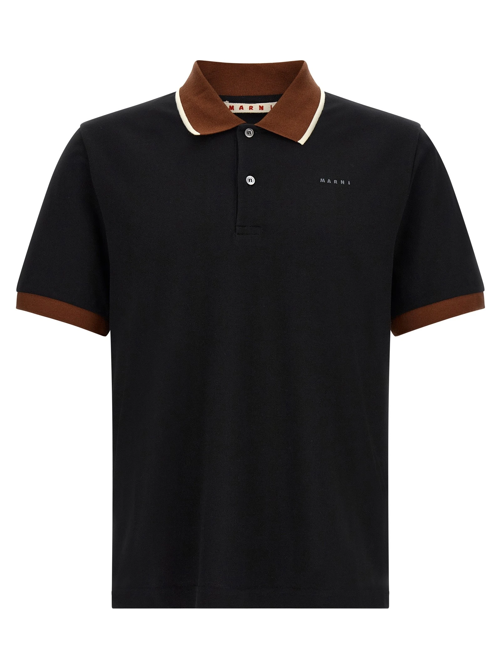 Polo with contrasting details