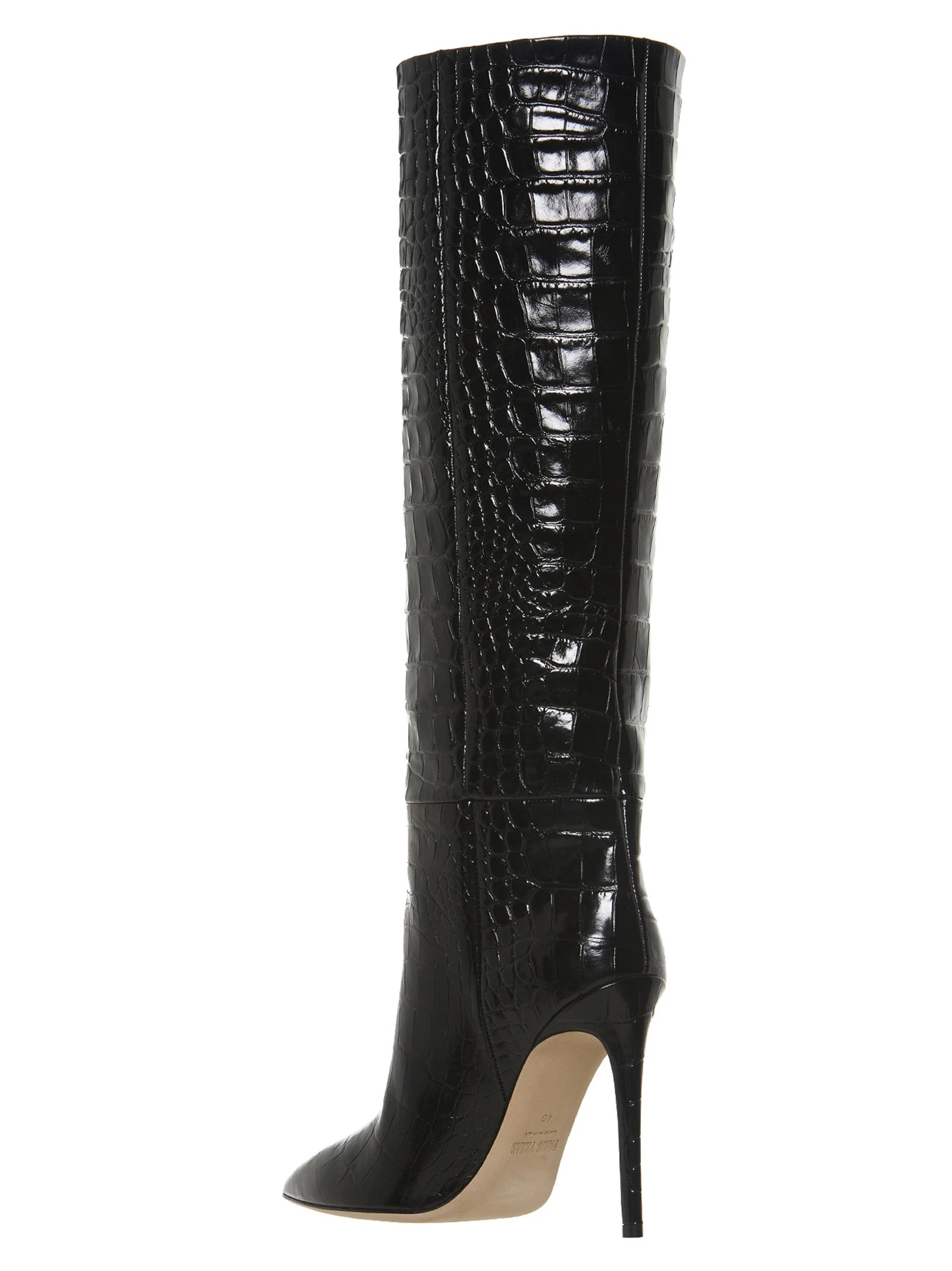 Crocodile print boots