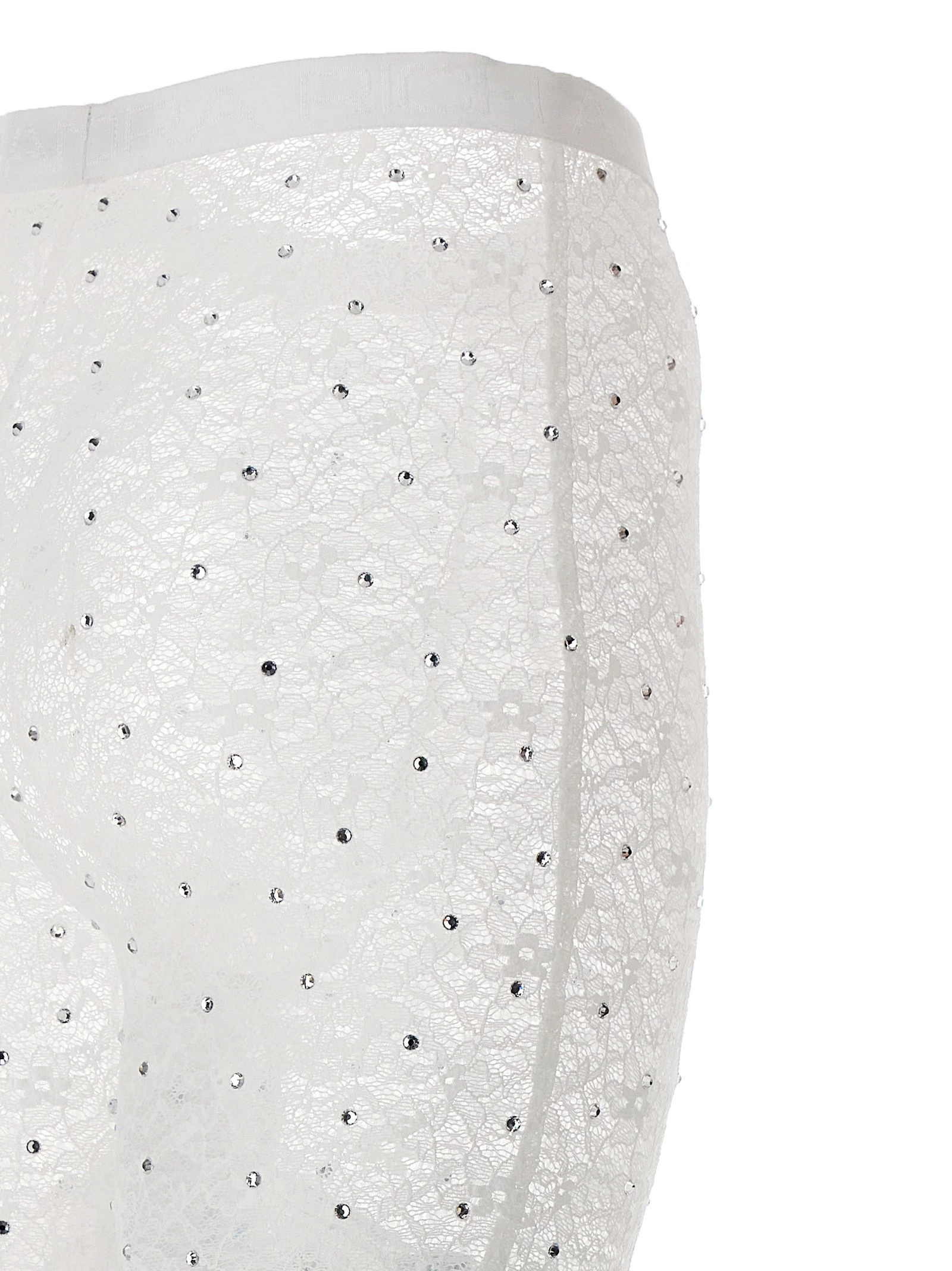Rhinestone lace leggings
