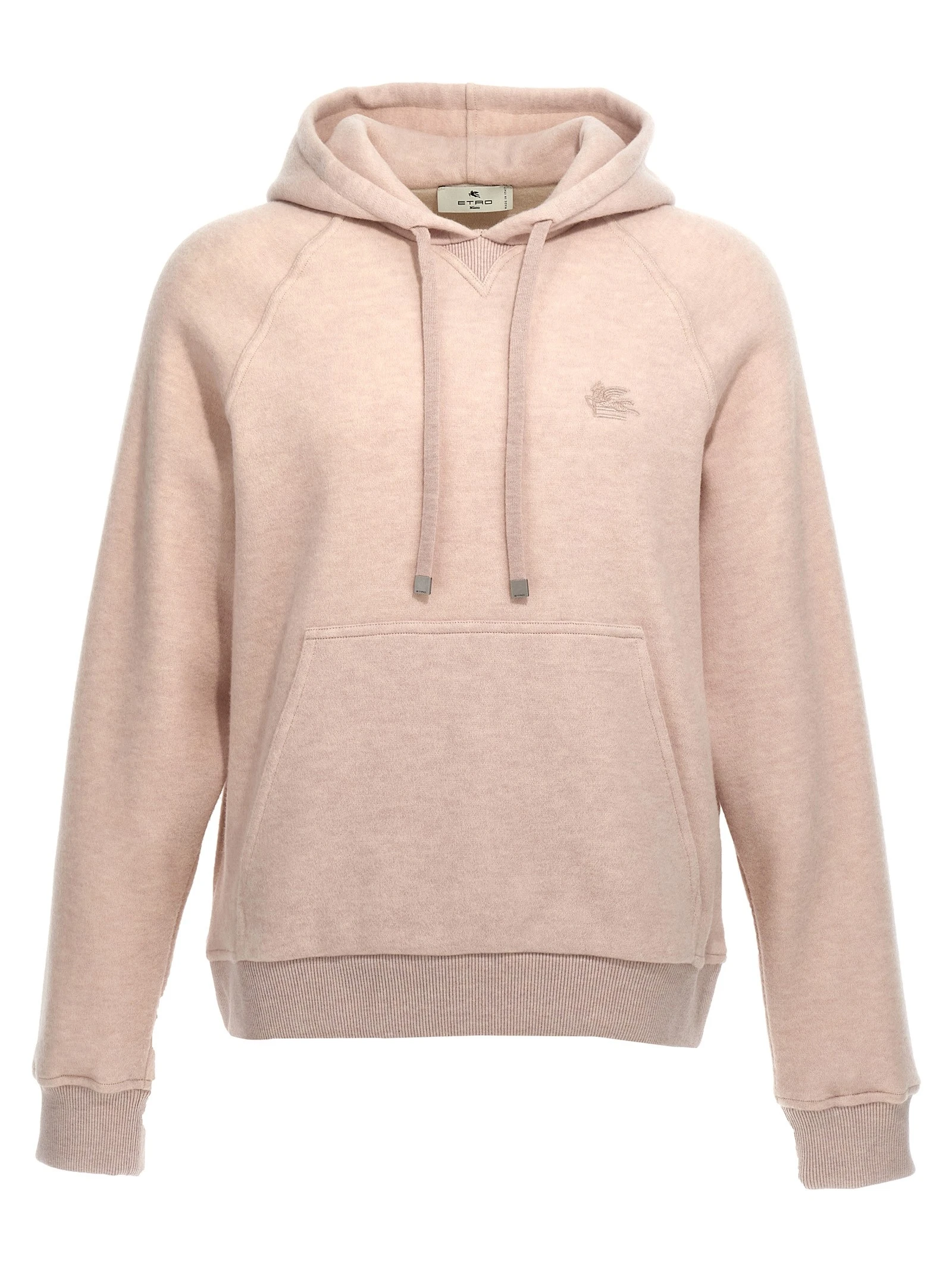 Logo embroidery wool hoodie