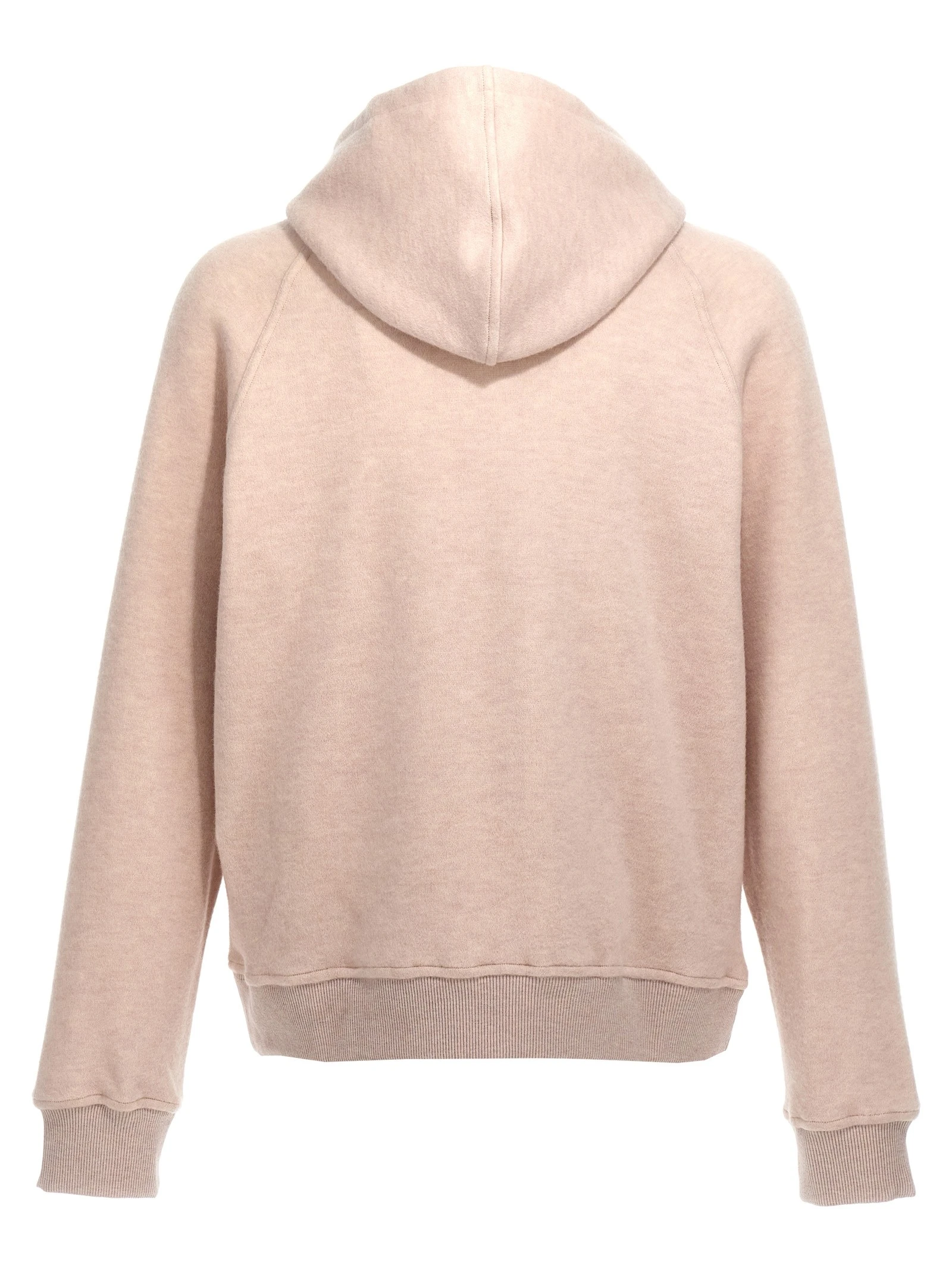 Logo embroidery wool hoodie