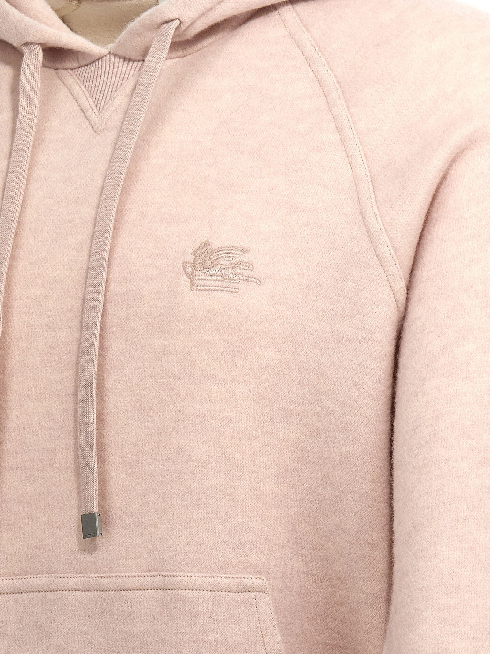 Logo embroidery wool hoodie