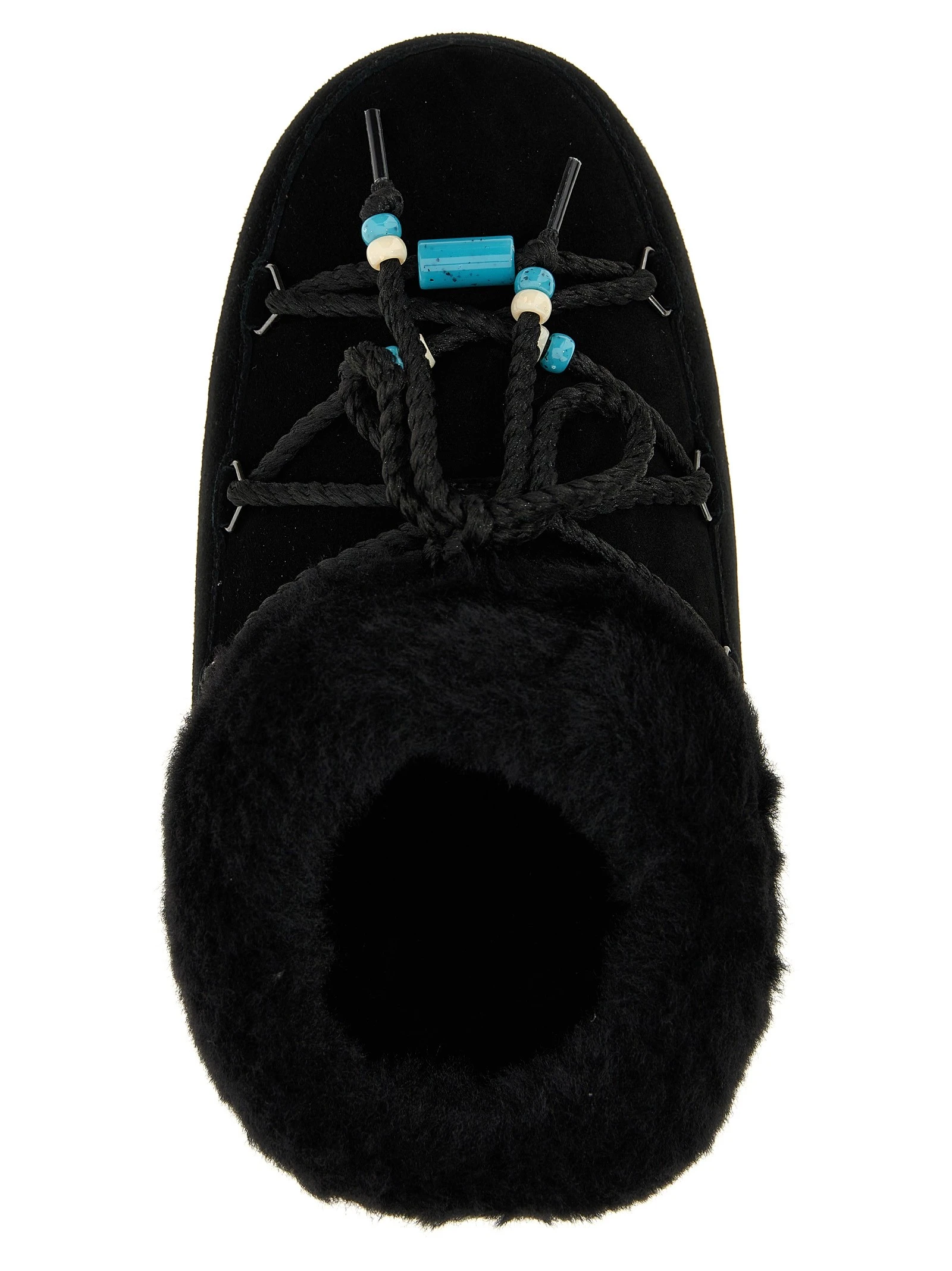 'Mule suede beads' ankle boots