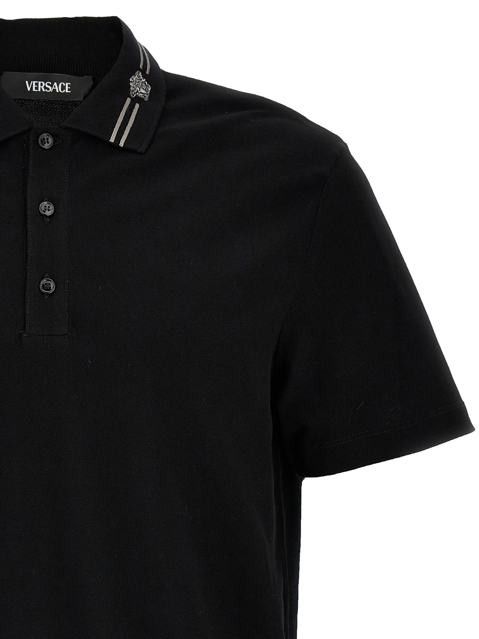 'Medusa embroidery' polo shirt