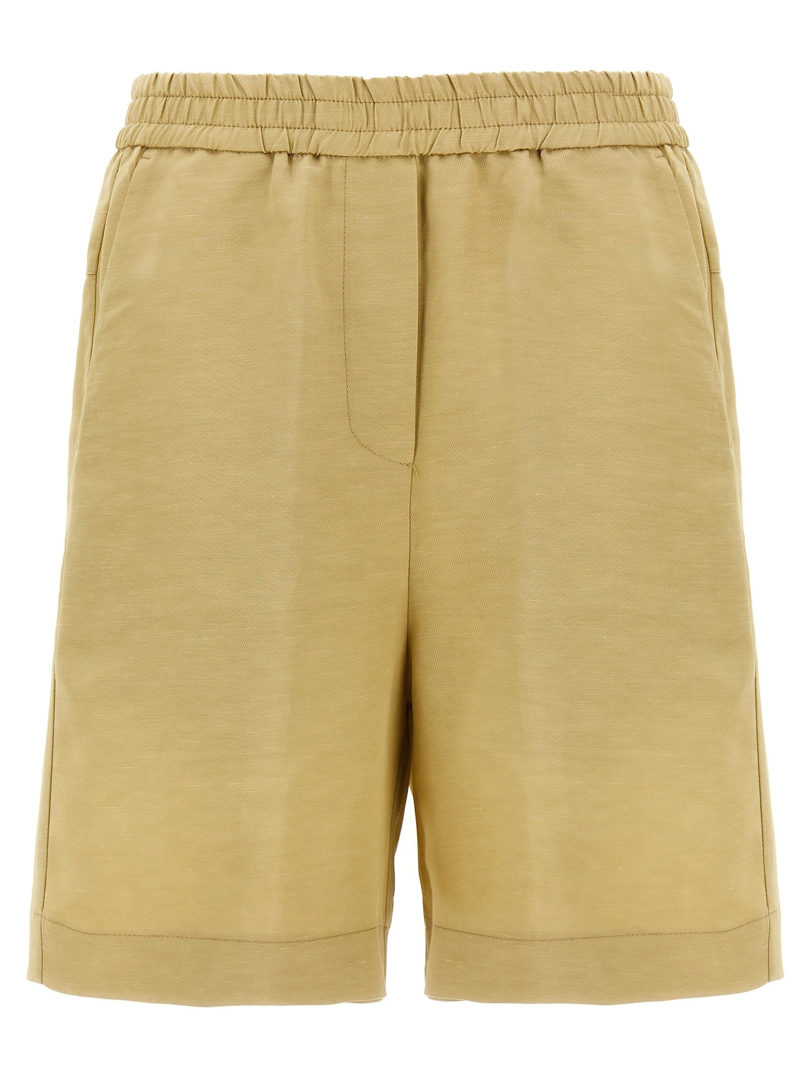 Linen bermuda shorts
