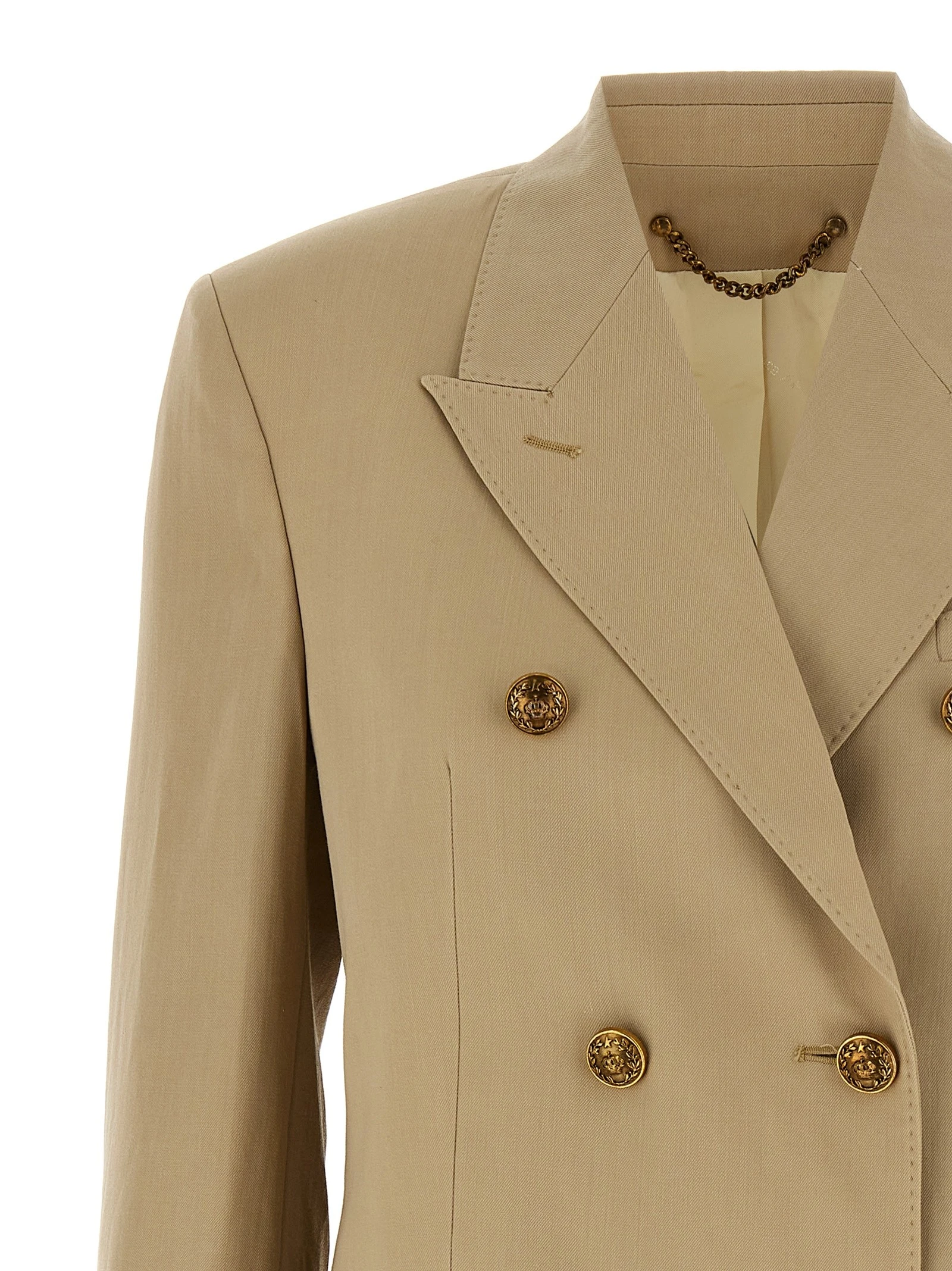 Heraldic buttons blazer