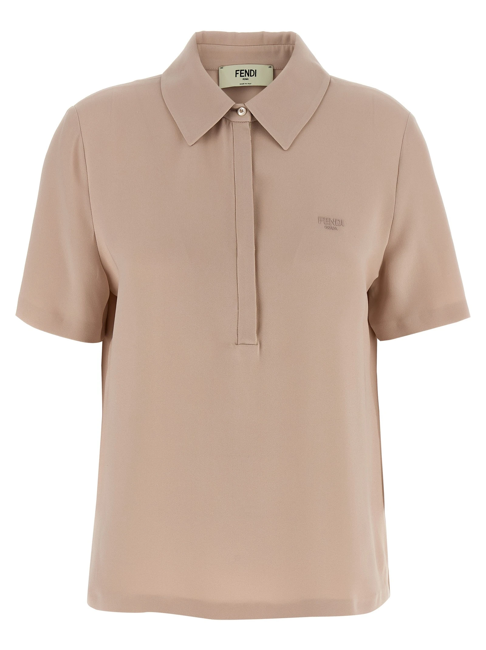 Silk polo shirt