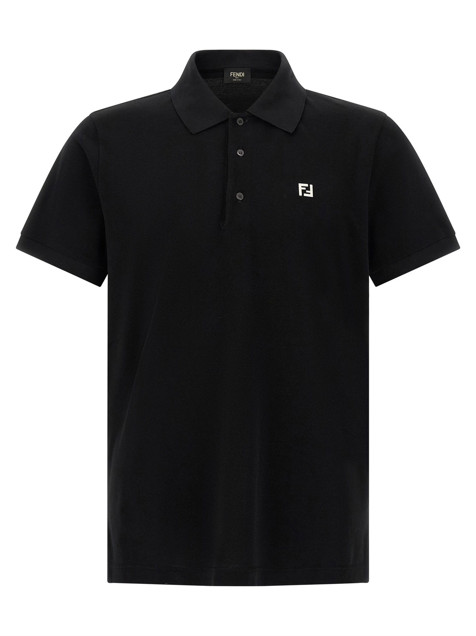 FF metallic logo polo shirt