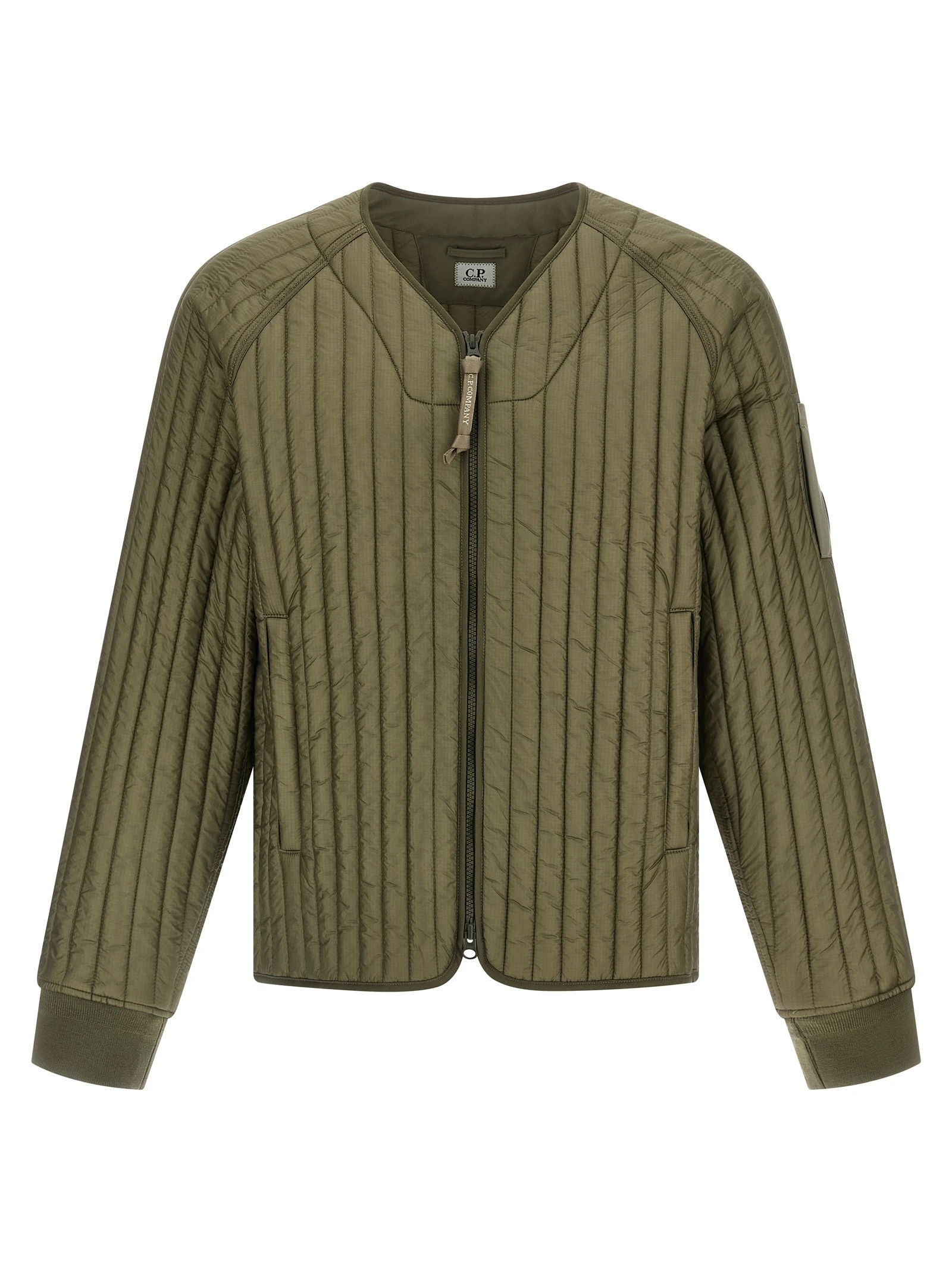 Ribbed down jacket
