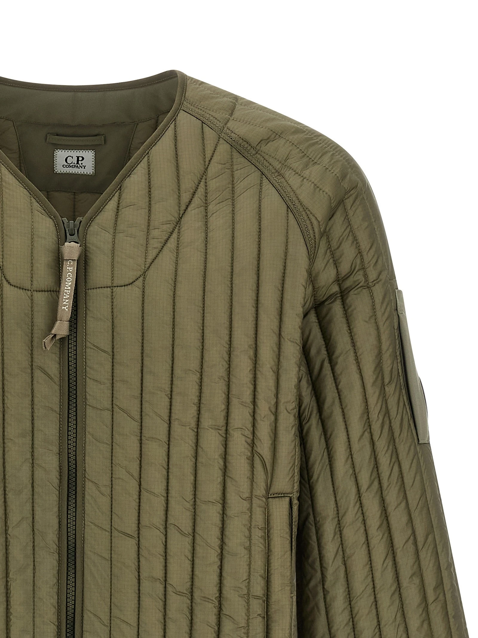 Ribbed down jacket