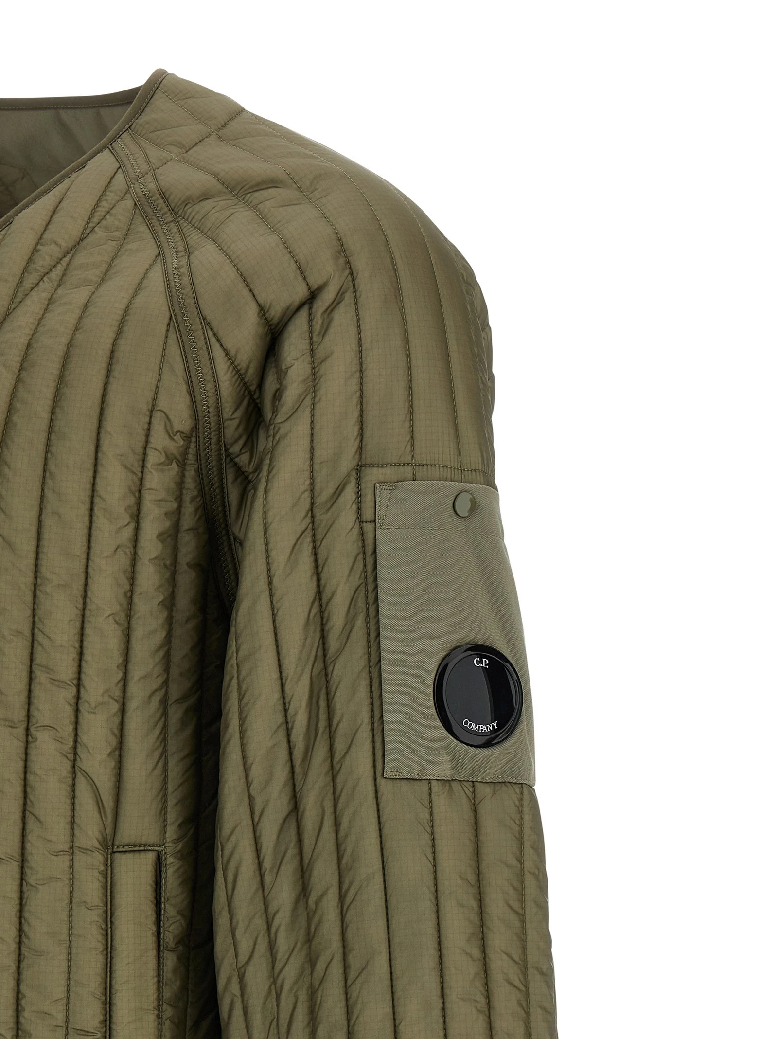 Ribbed down jacket