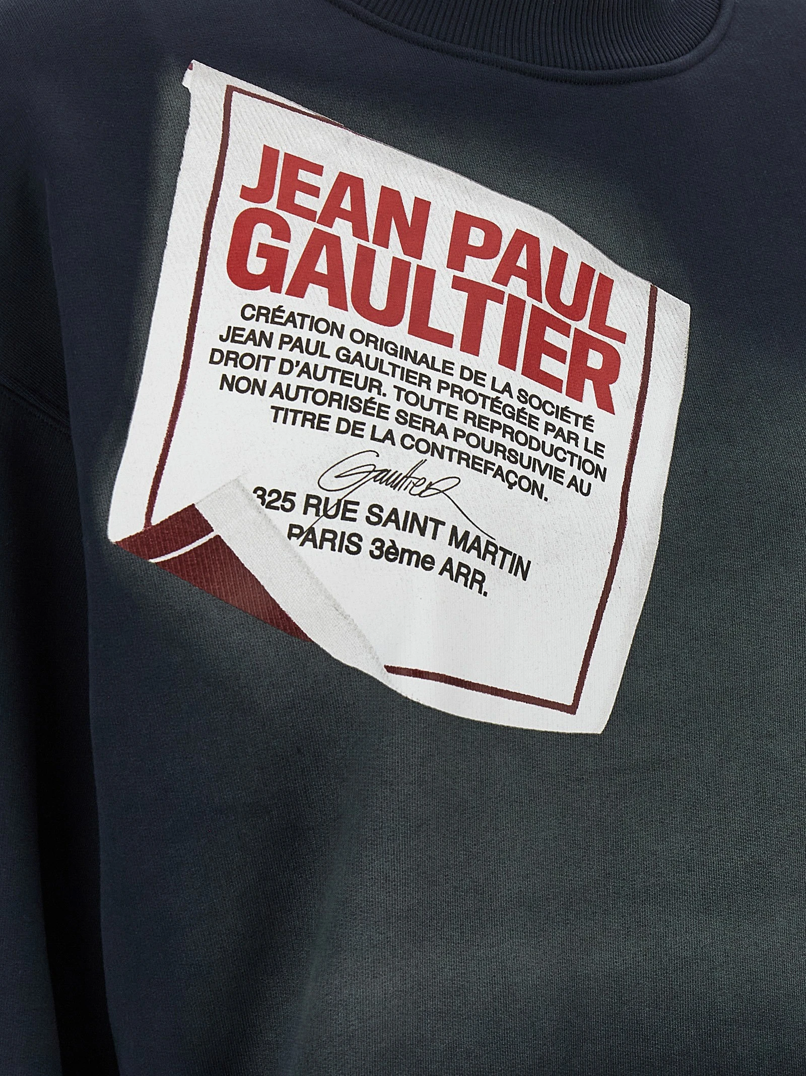 'The Blue Gaultier Label' sweatshirt