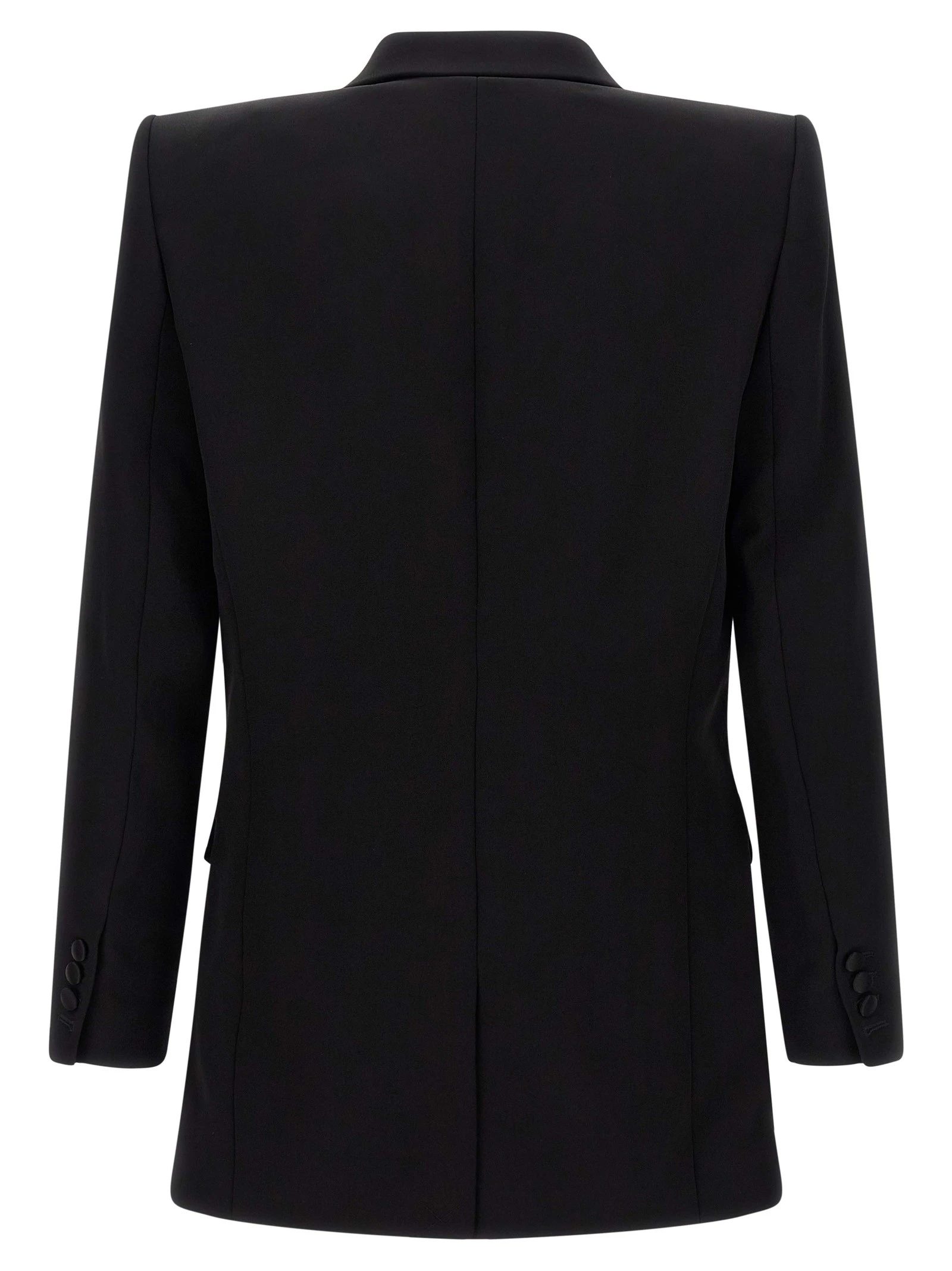 Leaf embroidery blazer