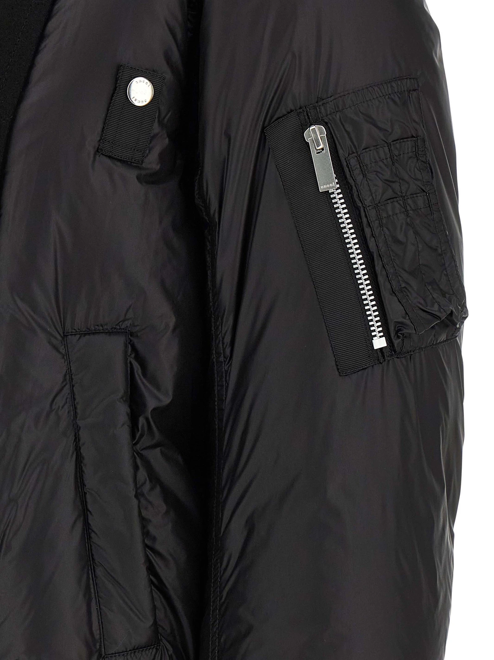 Wool insert bomber jacket