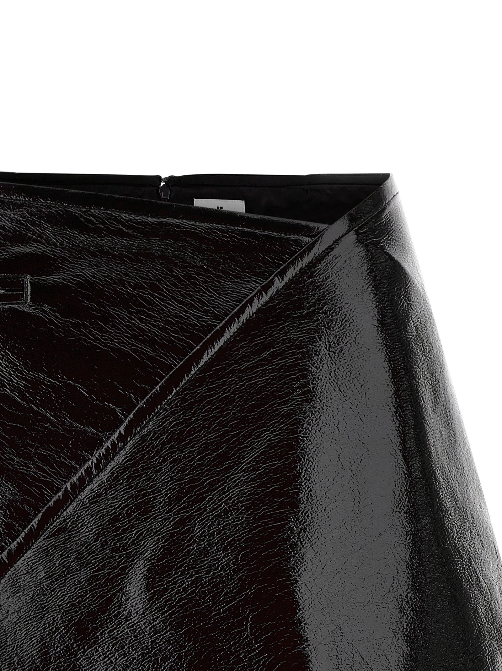 'Fold Vinyl Mini' skirt
