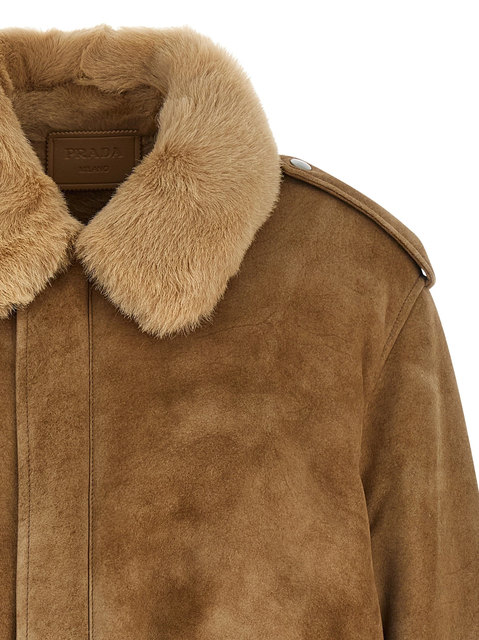 Sheepskin bomber jacket