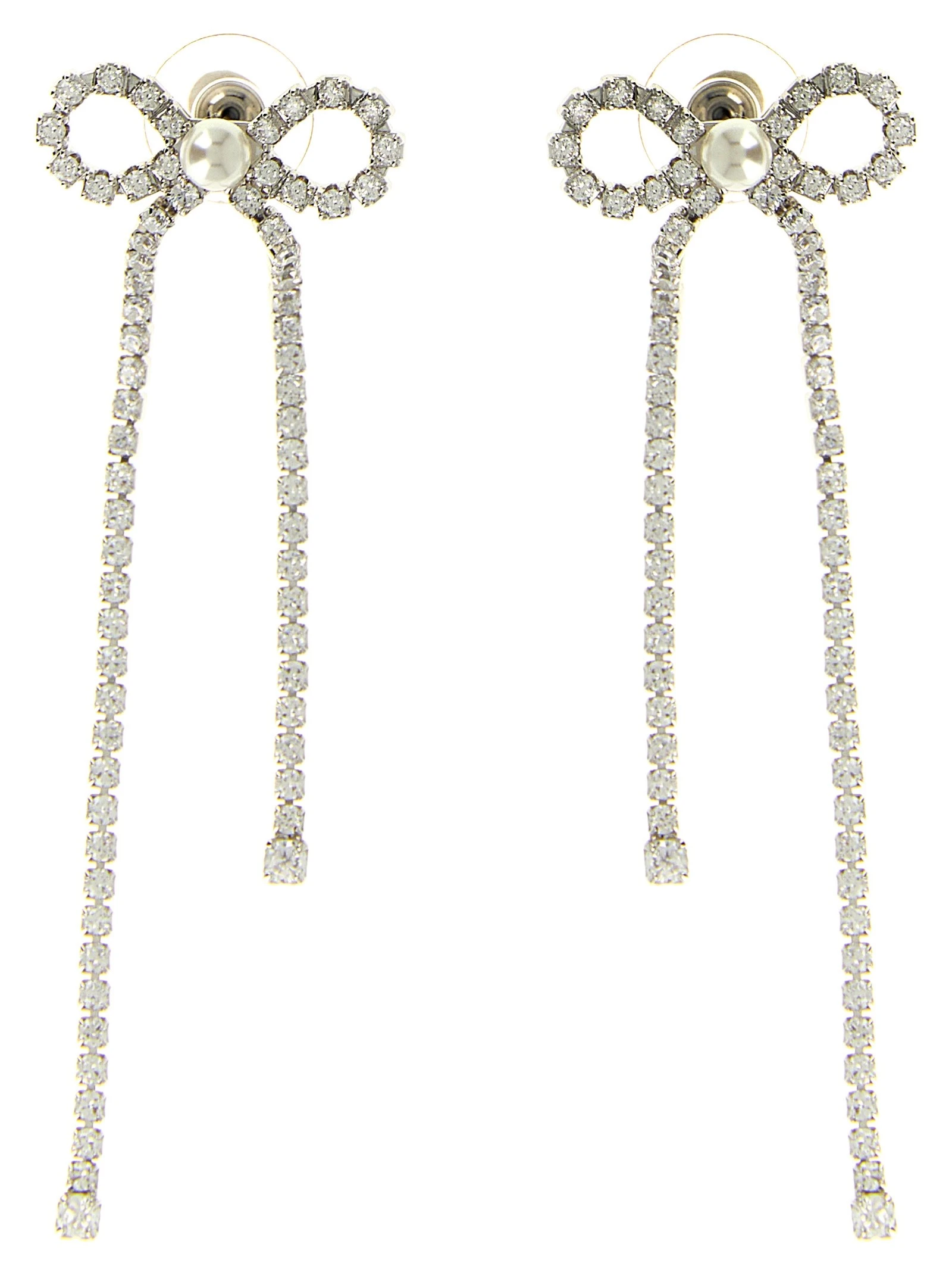 'Crystal Droplet Bow' earrings