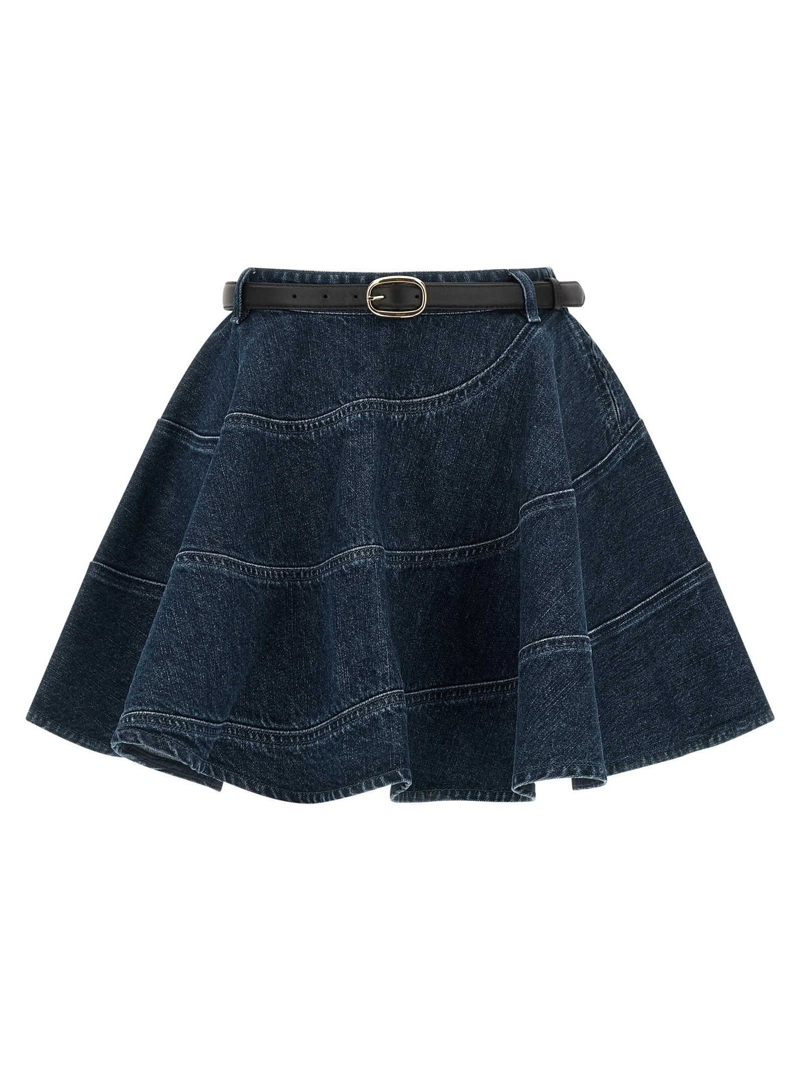 'Flared Denim Mini' skirt