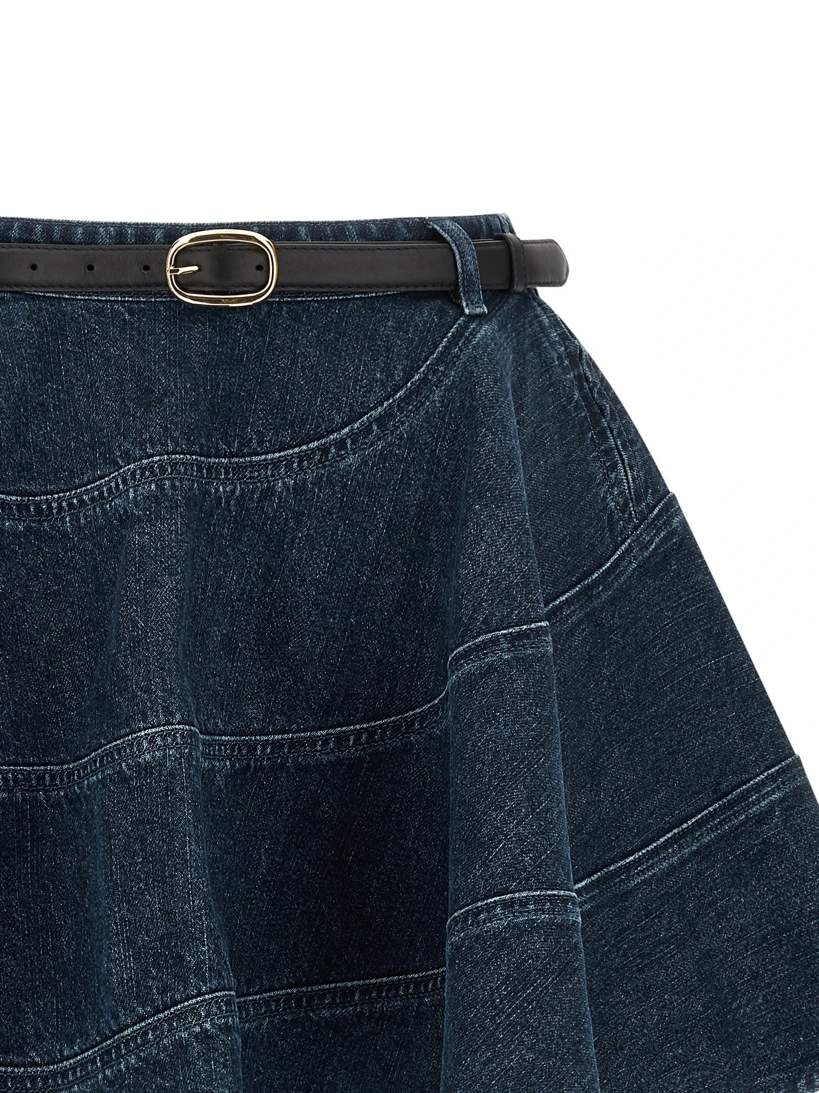 'Flared Denim Mini' skirt