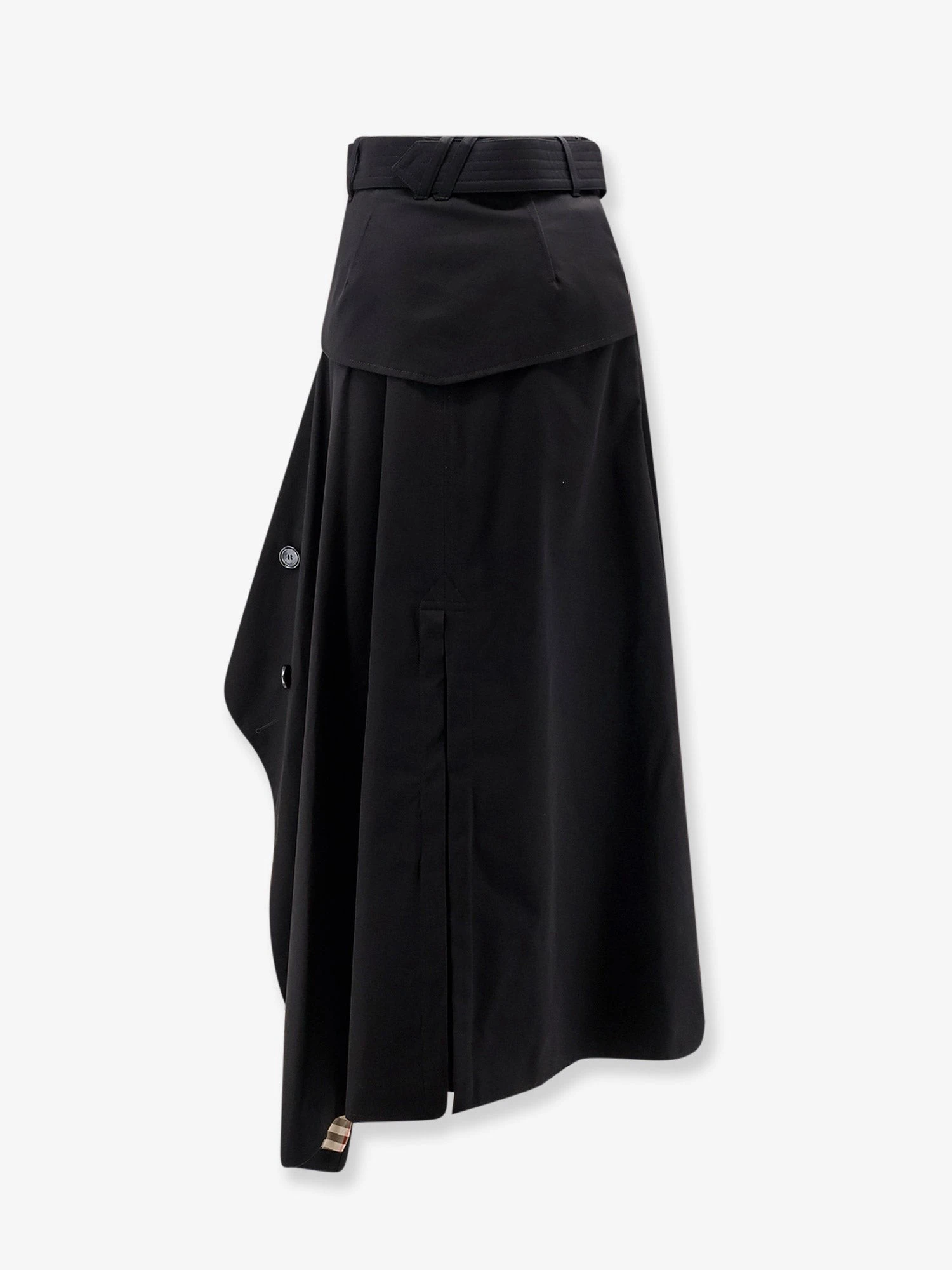 Heather Asymmetrical Trench Skirt