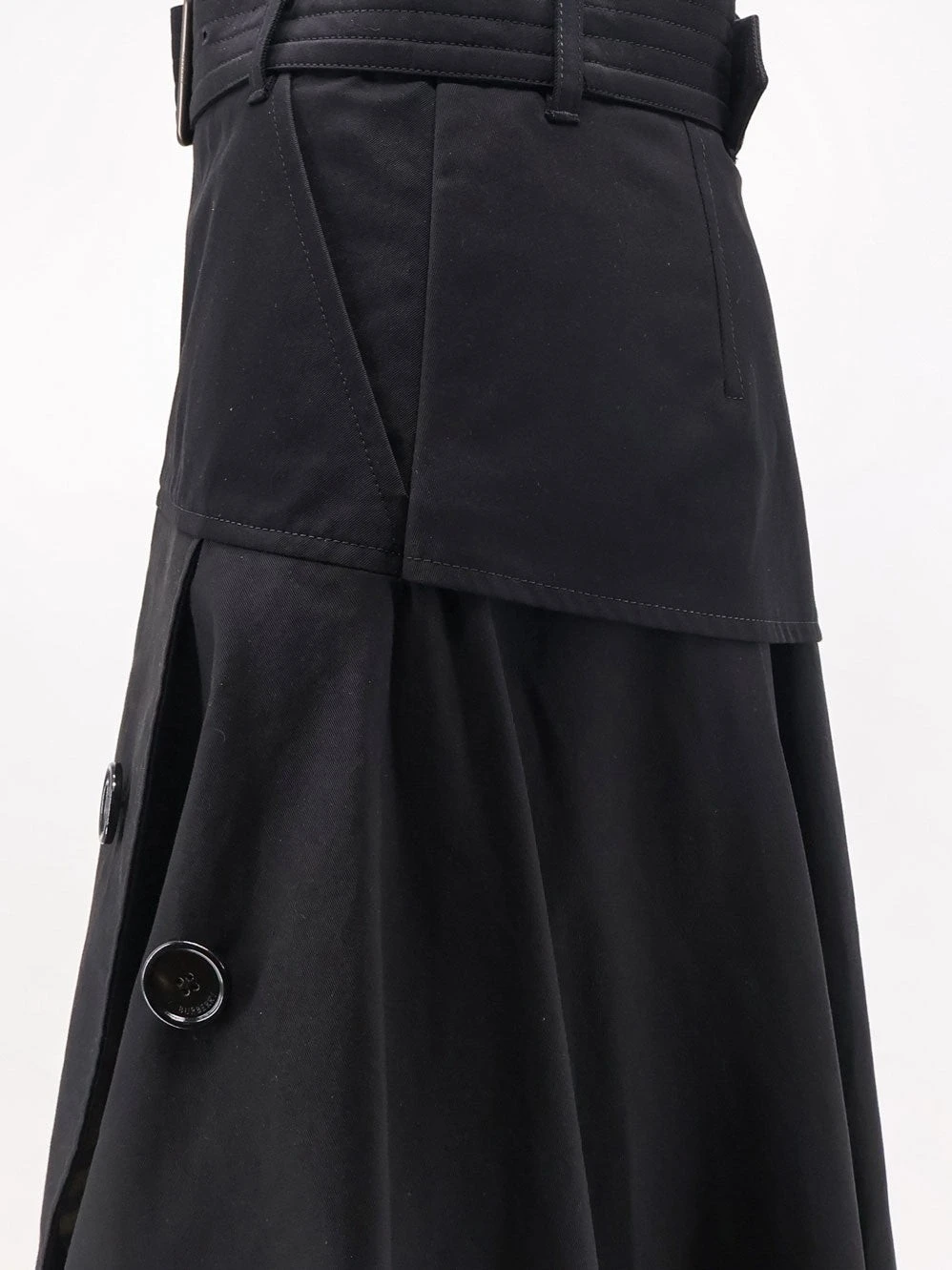 Heather Asymmetrical Trench Skirt
