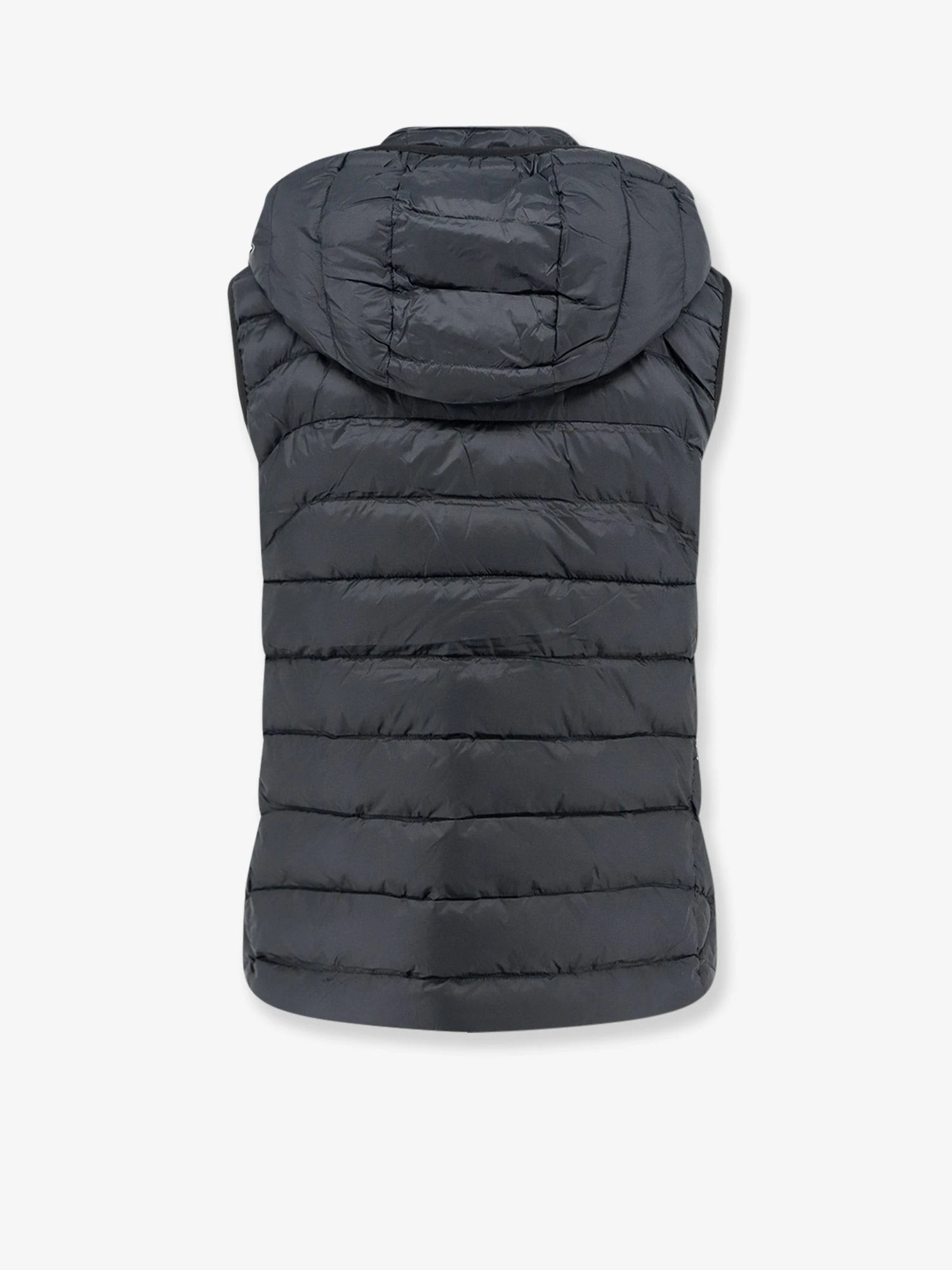 Sleeveless recycled nylon down jacket