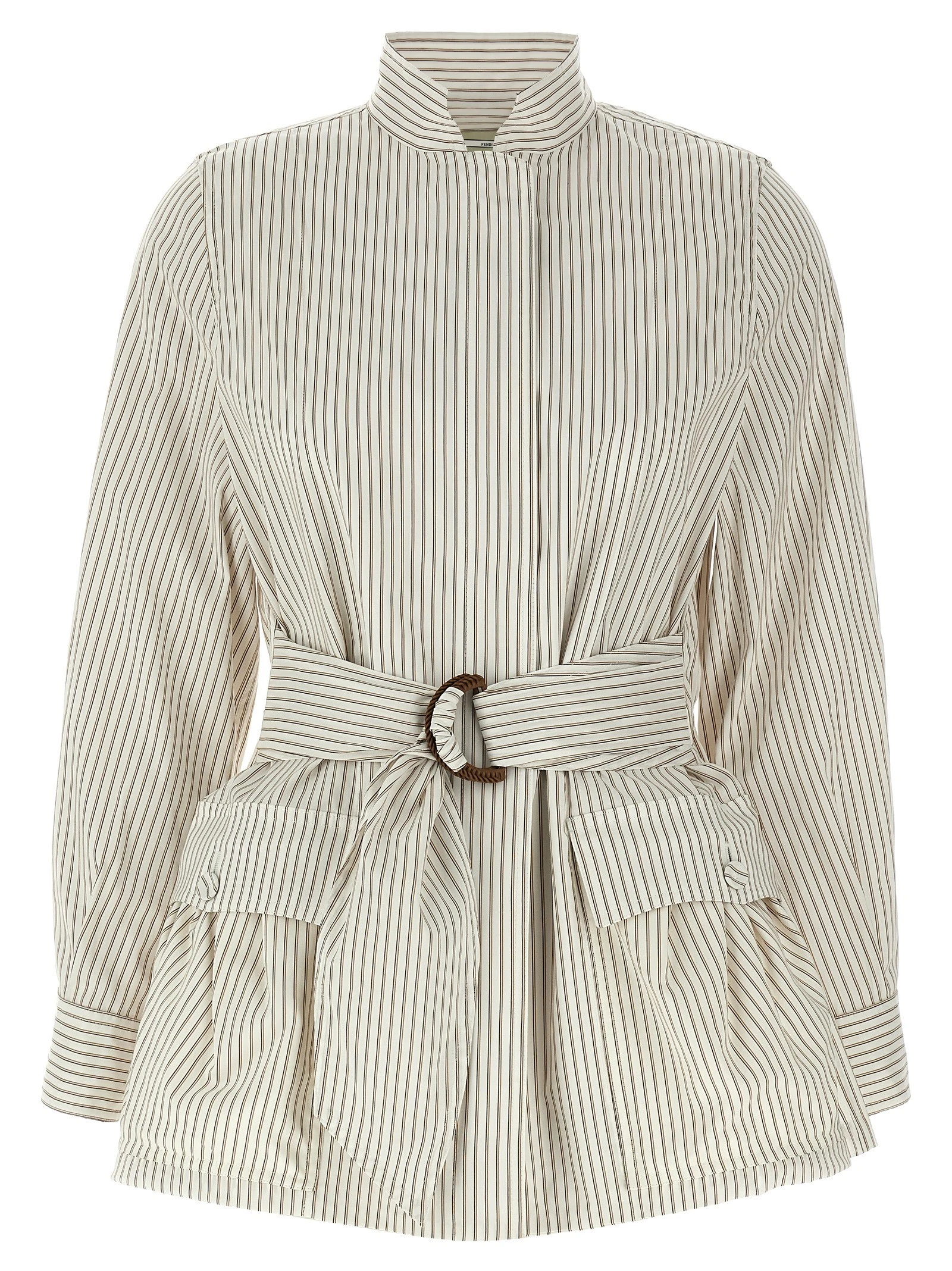 Striped blouson