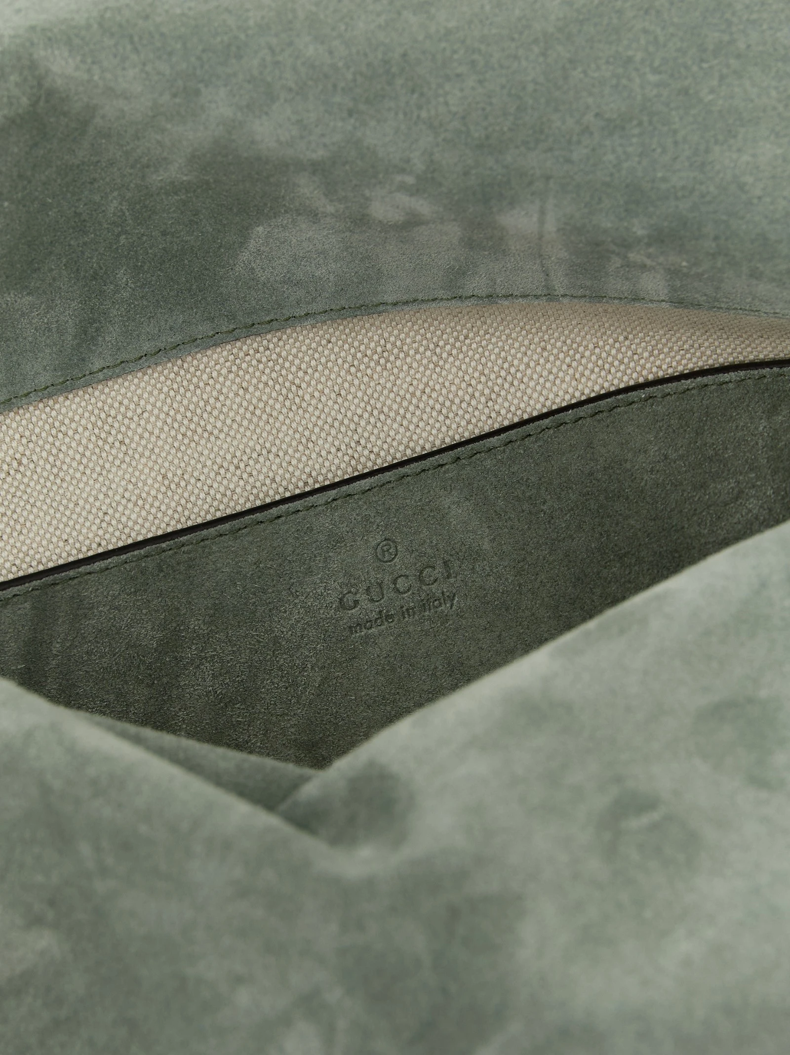 GG large suede shoulder bag