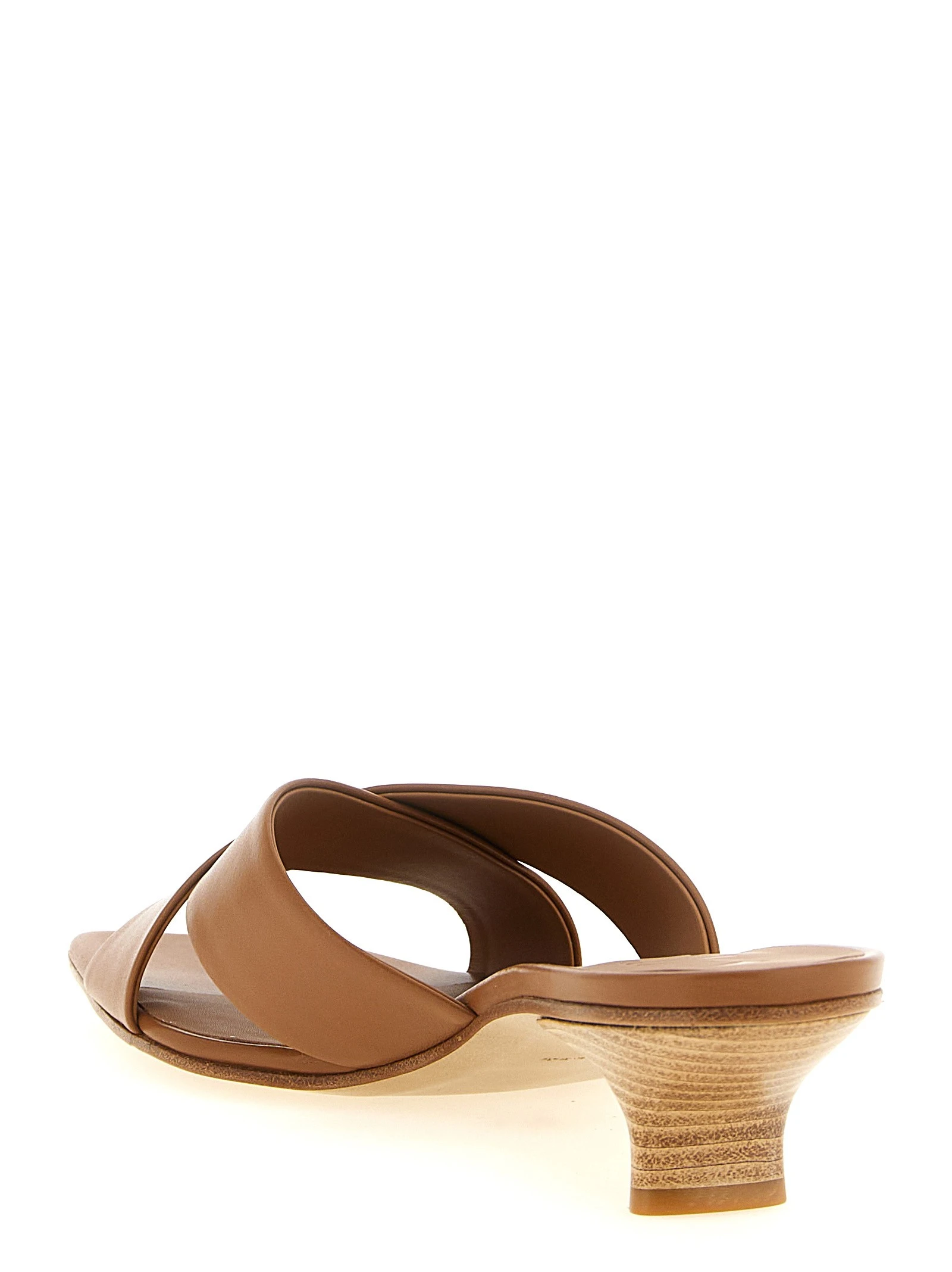 Leather mules