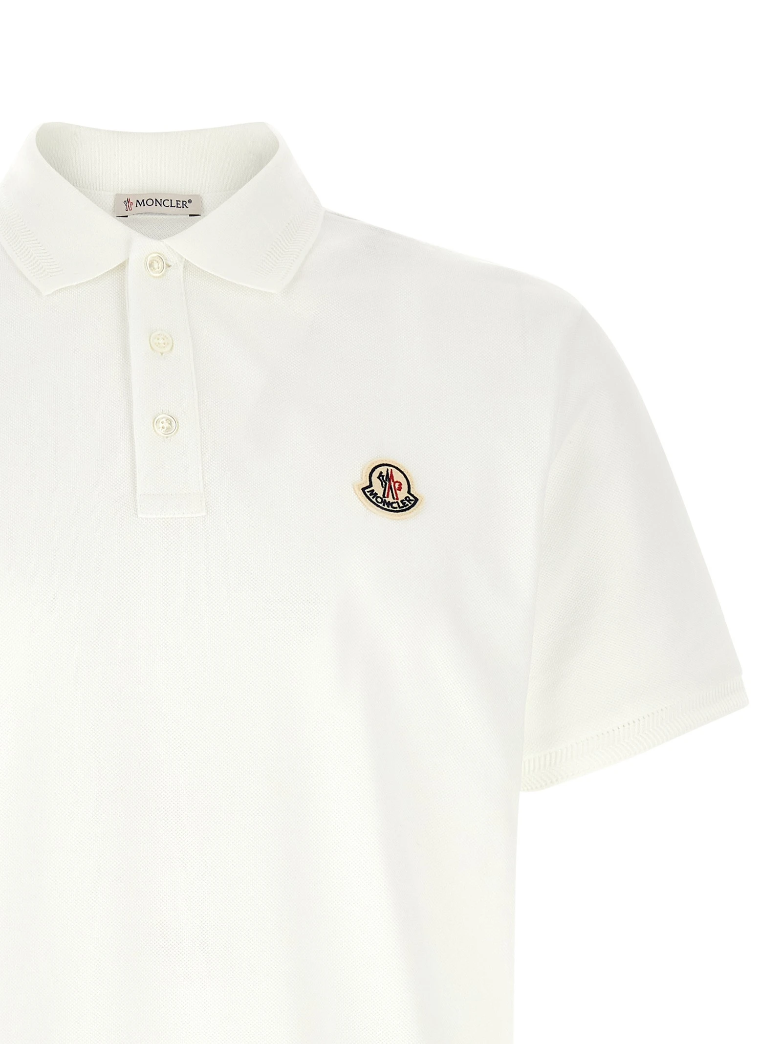 Logo patch polo shirt