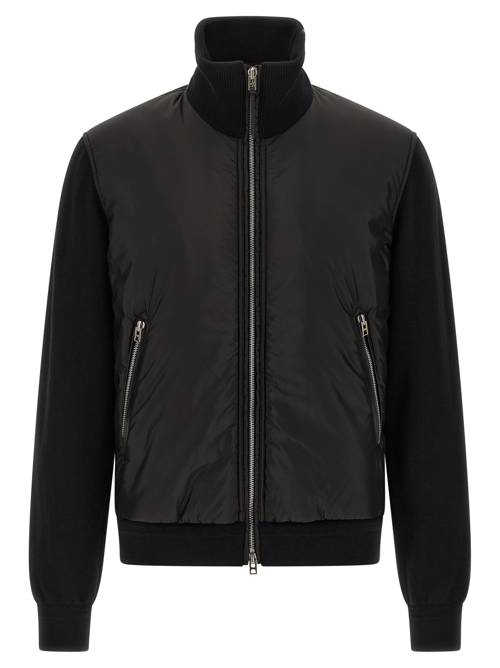 Merino wool bomber jacket