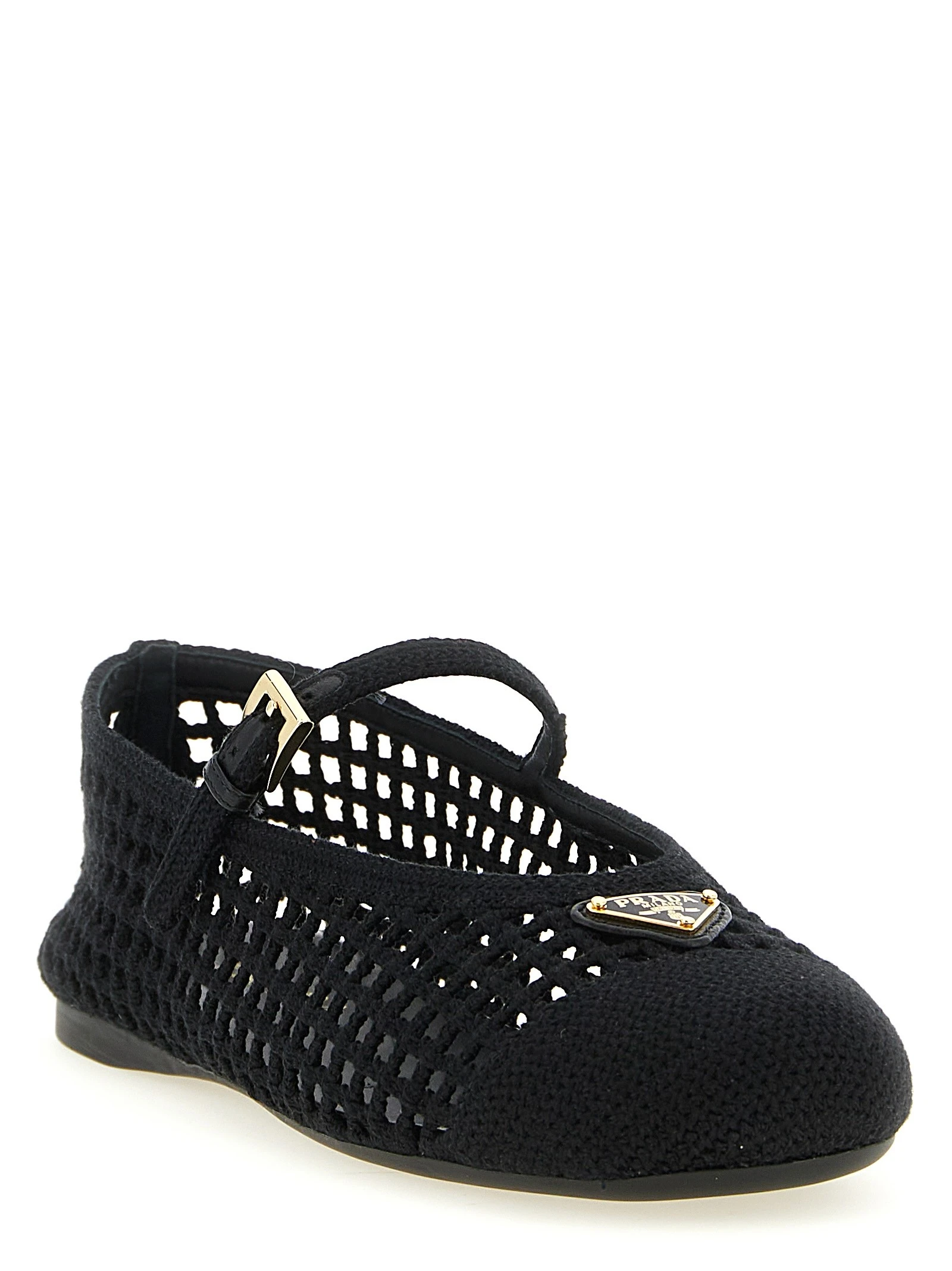 Crochet cotton ballet flats